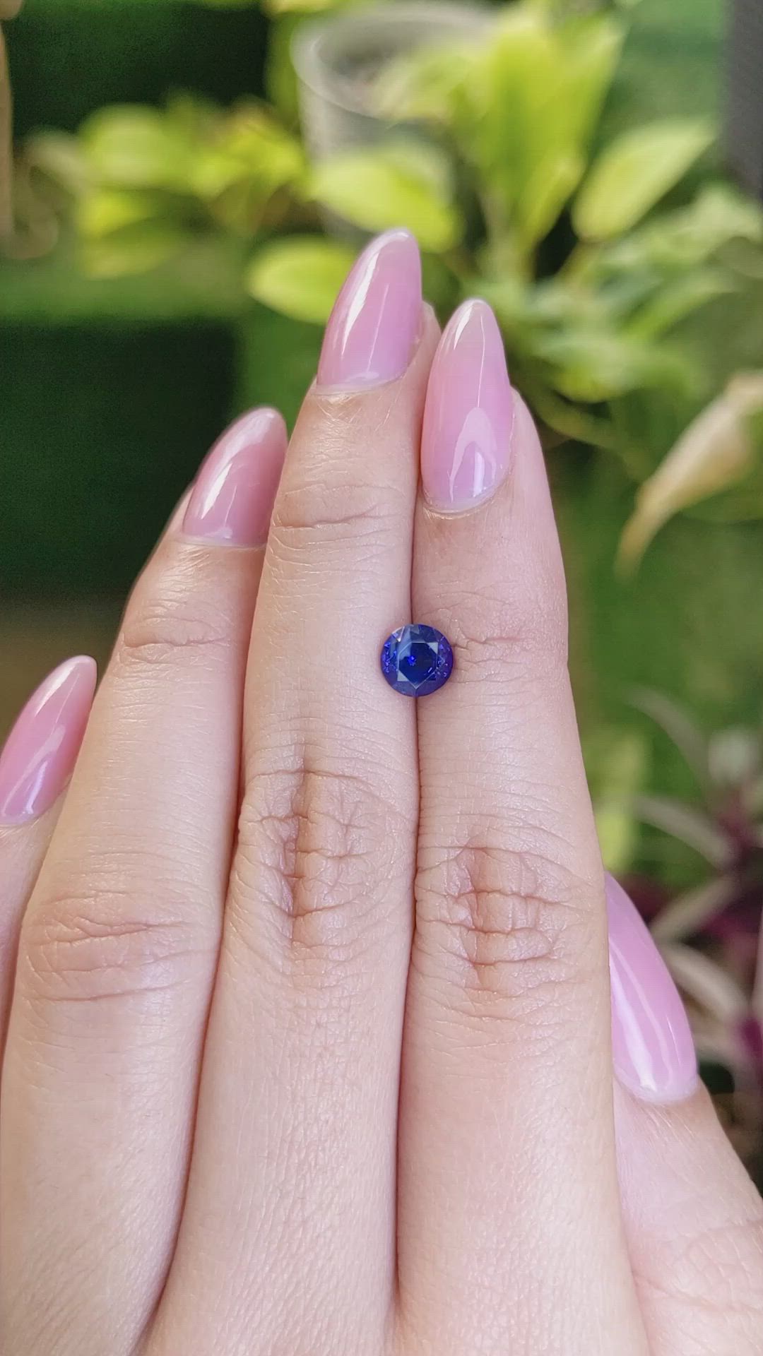 1.22 Ct. Blue Sapphire from Ceylon (Sri Lanka) Size Video