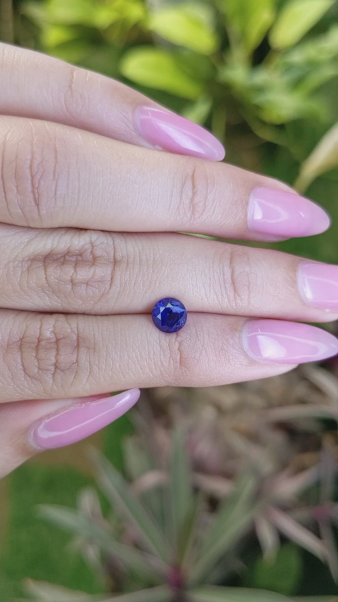 1.22 Ct. Blue Sapphire from Ceylon (Sri Lanka) Size Video