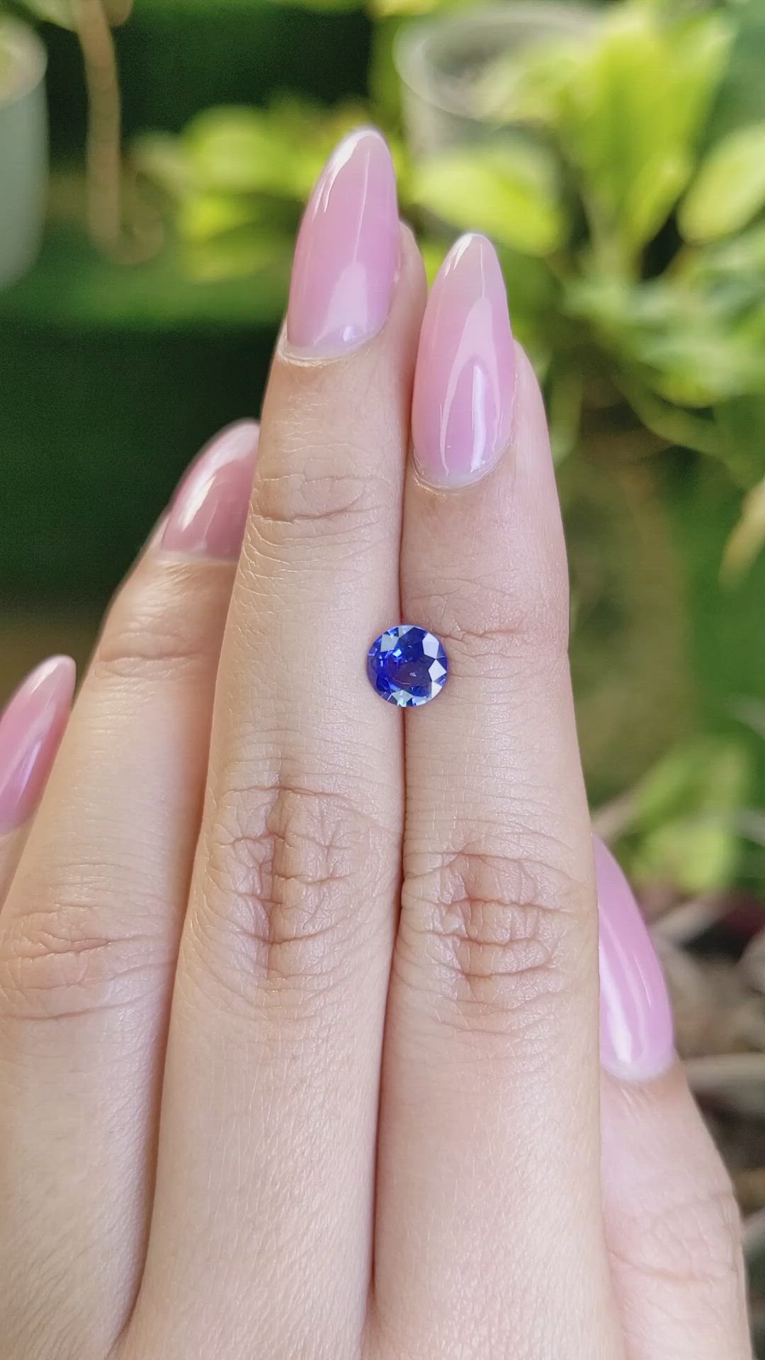 0.95 Ct. Blue Sapphire from Ceylon (Sri Lanka) Size Video