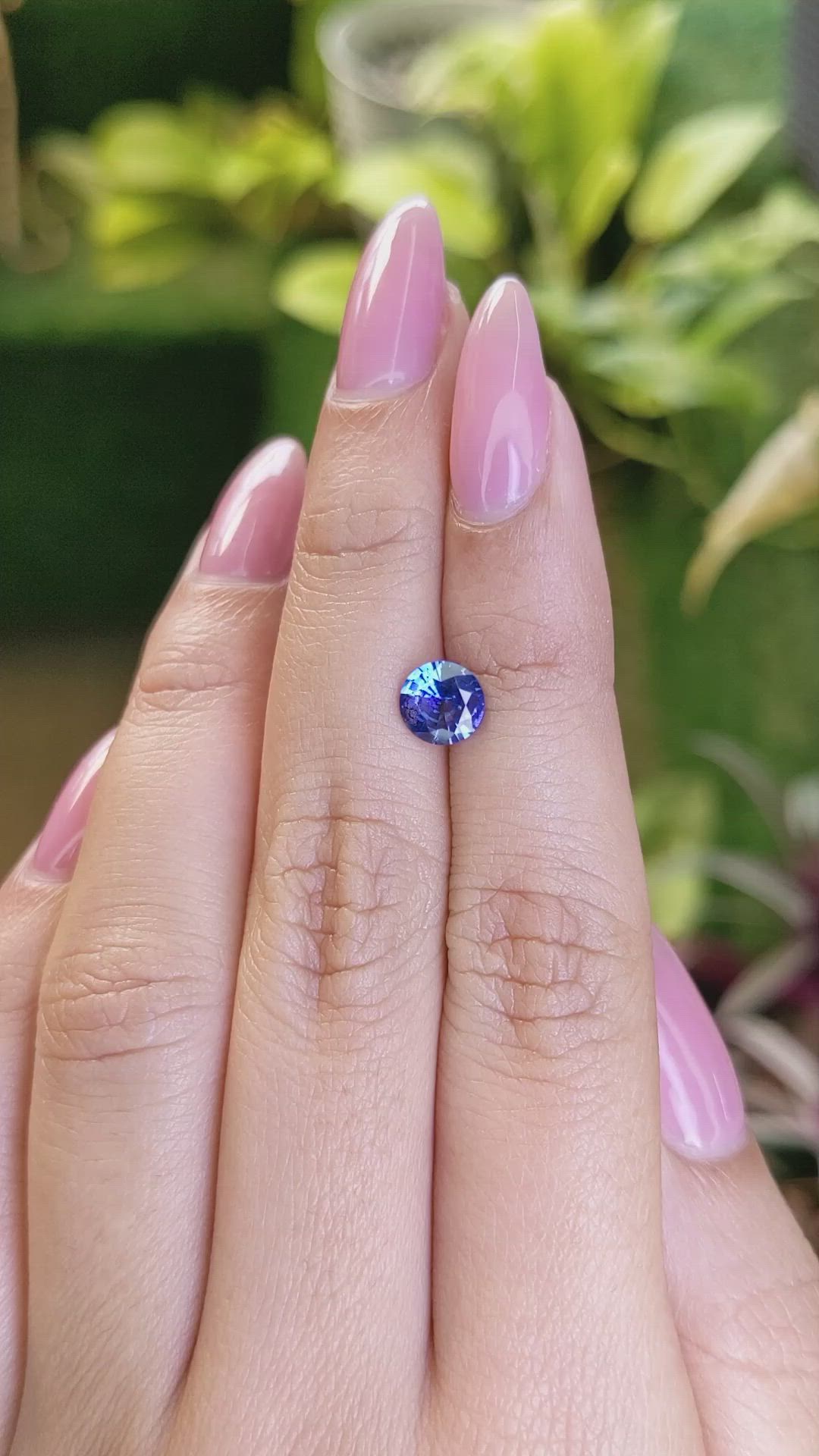 1.09 Ct. Blue Sapphire from Ceylon (Sri Lanka) Size Video