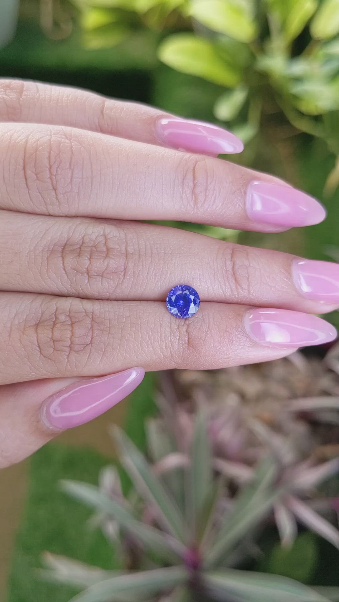 1.20 Ct. Blue Sapphire from Ceylon (Sri Lanka) Size Video