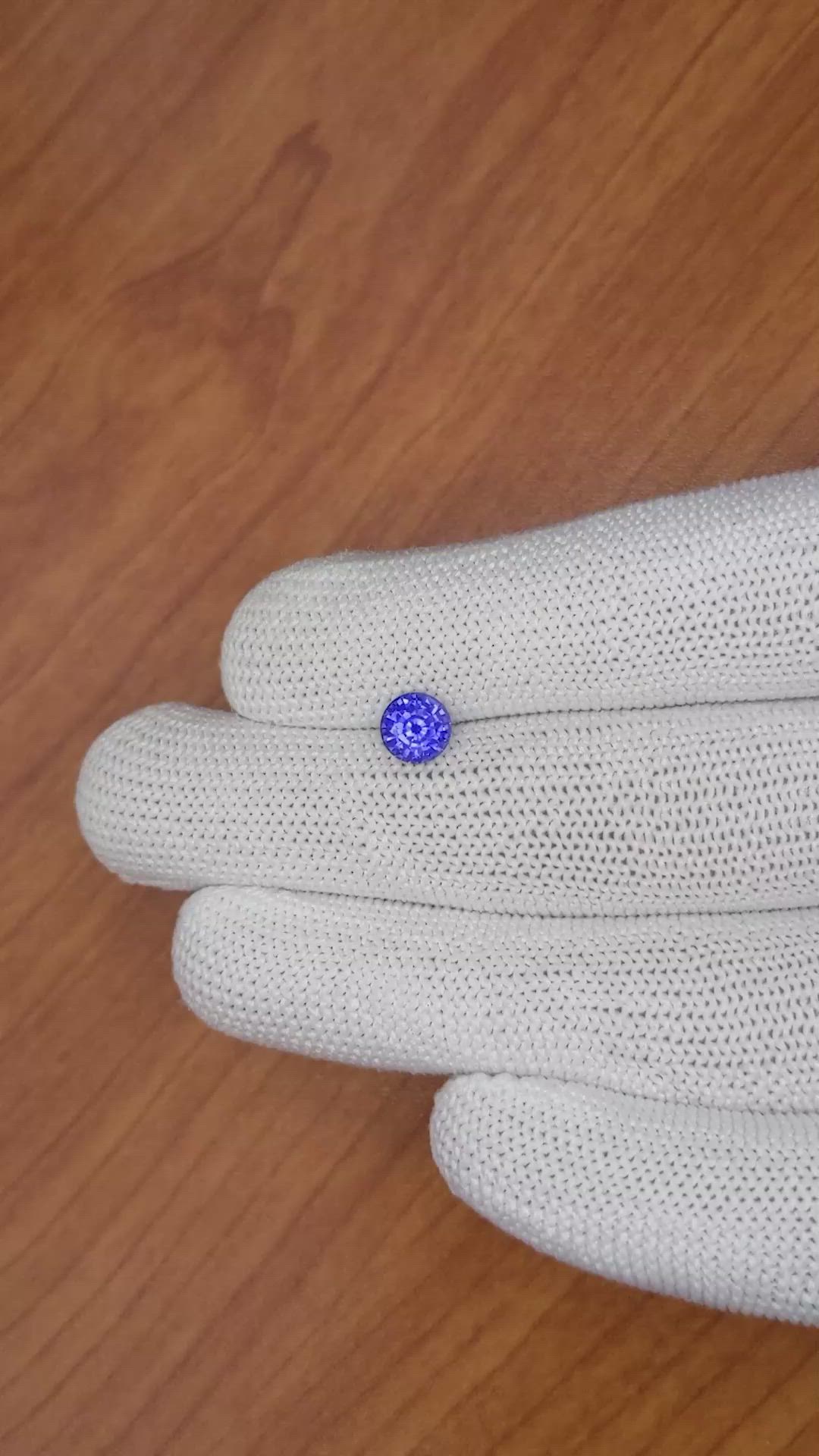1.20 Ct. Blue Sapphire from Ceylon (Sri Lanka) Size Video