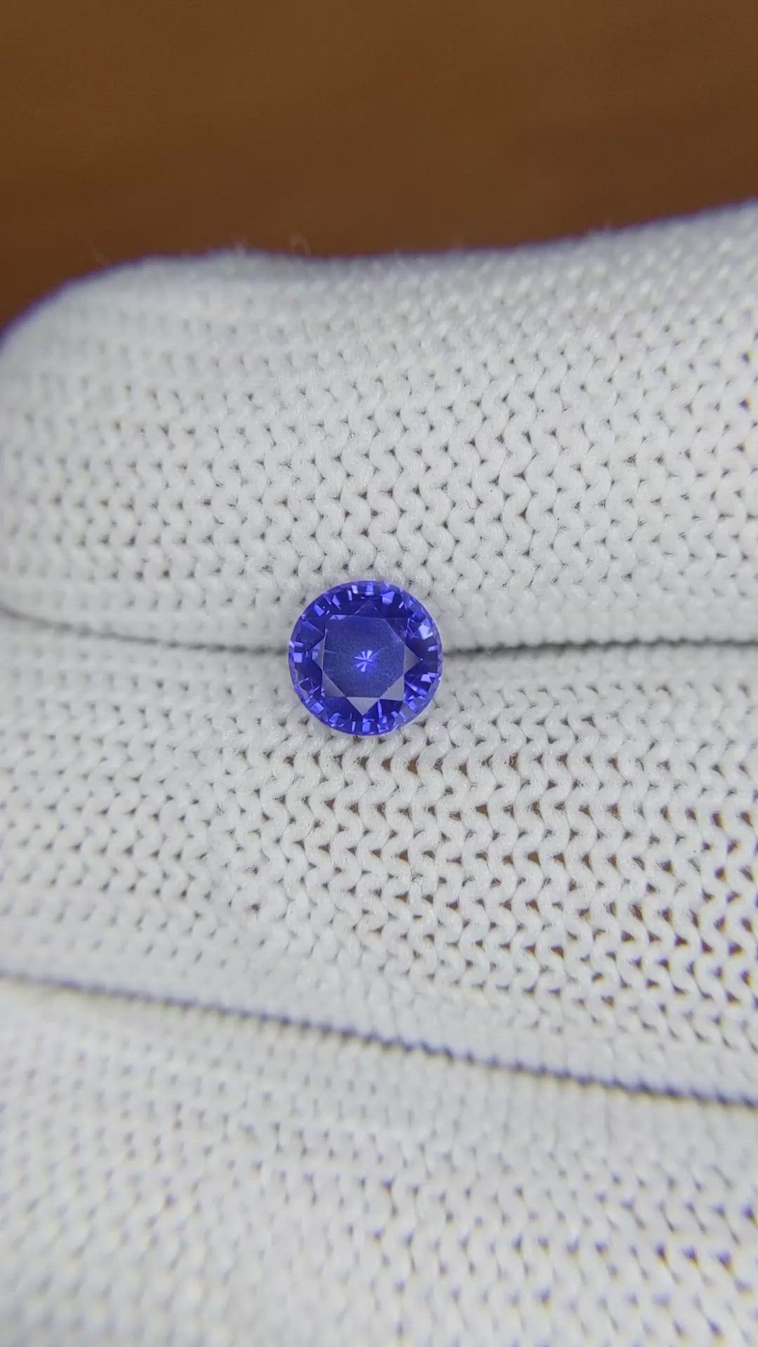 1.20 Ct. Blue Sapphire from Ceylon (Sri Lanka) Size Video