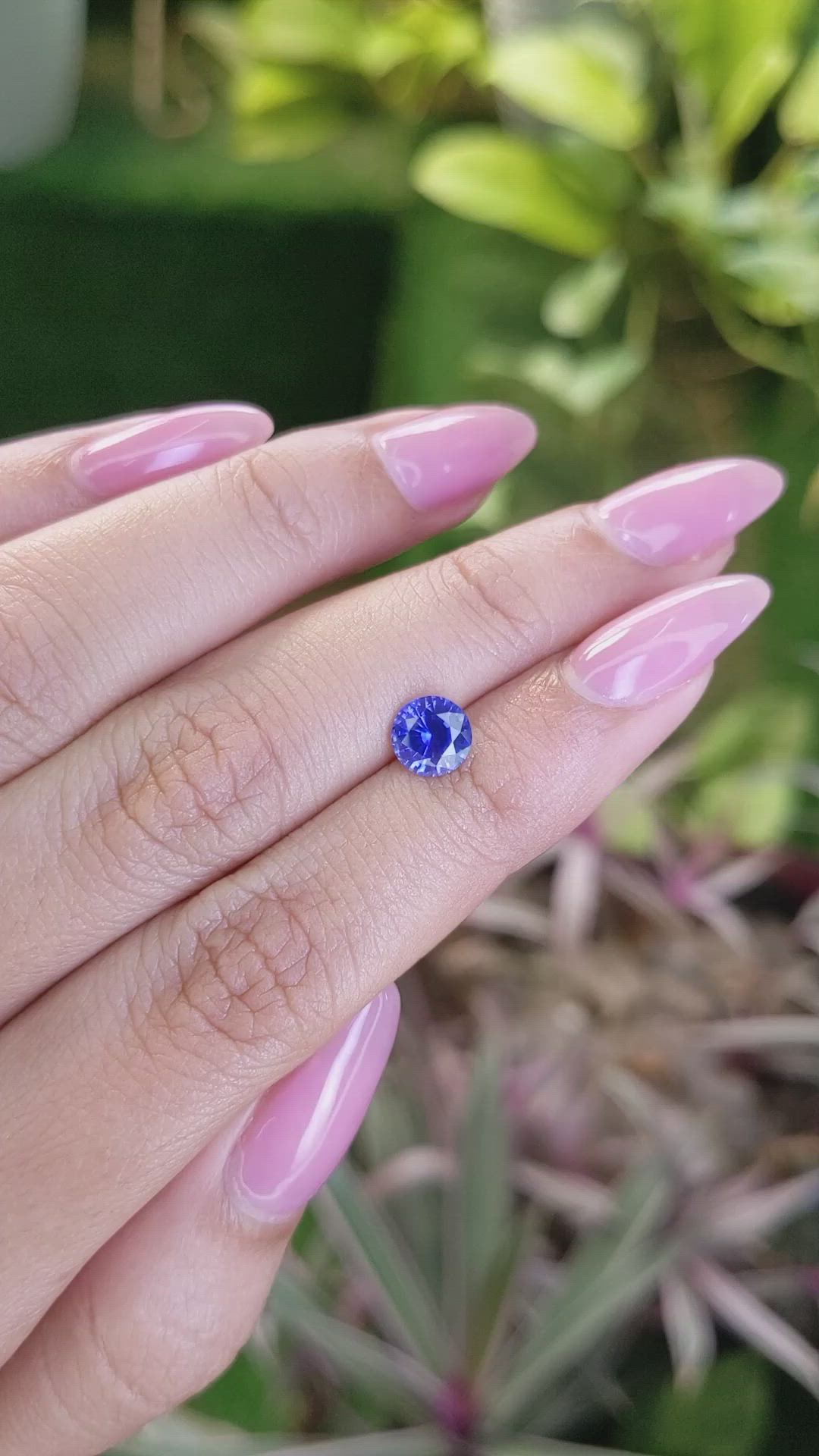 1.20 Ct. Blue Sapphire from Ceylon (Sri Lanka) Size Video