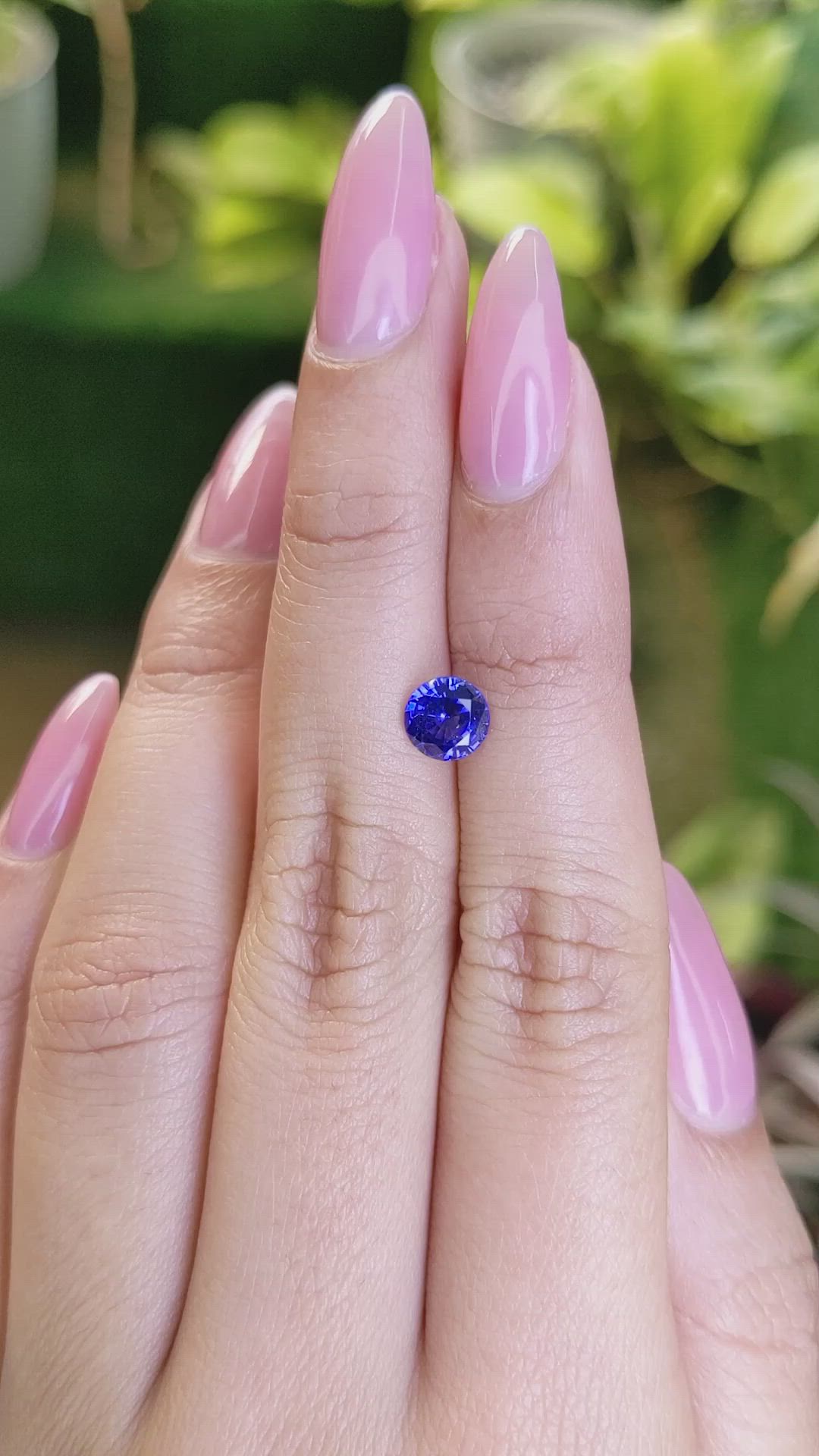 1.13 Ct. Blue Sapphire from Ceylon (Sri Lanka) Size Video