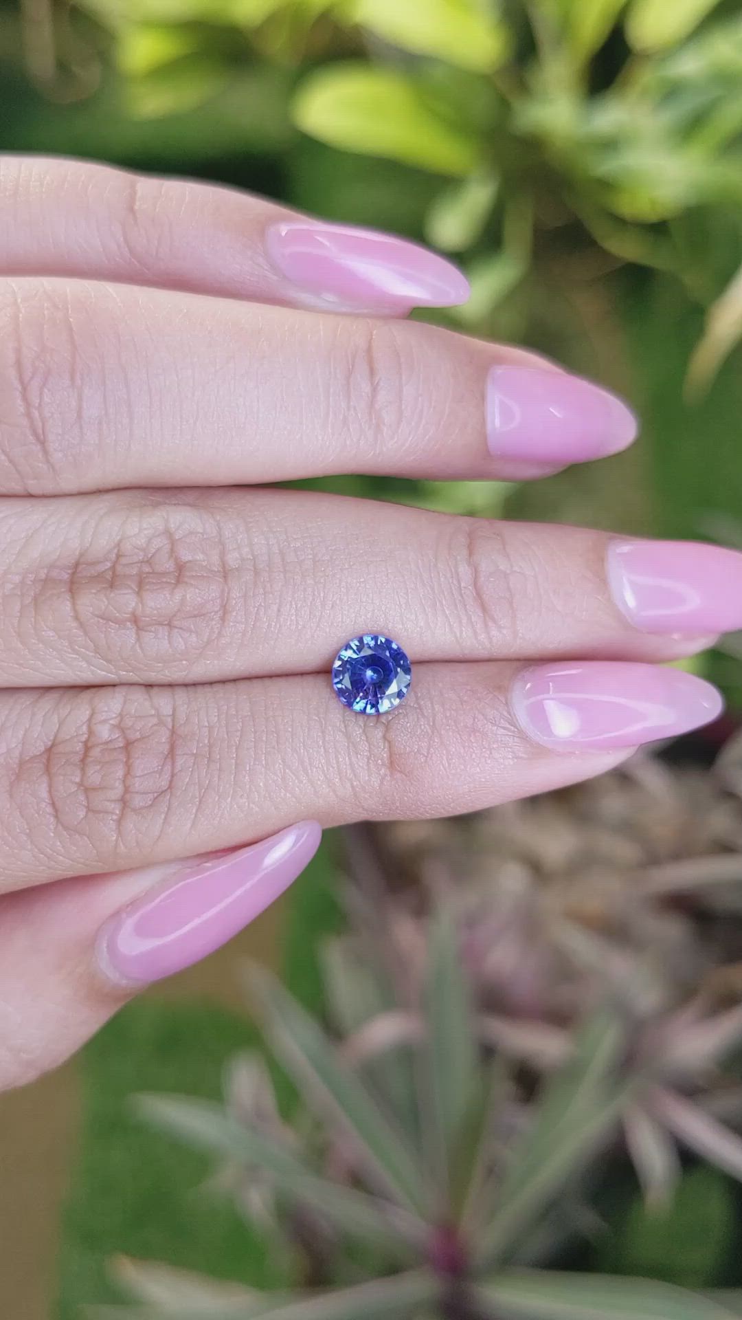1.29 Ct. Blue Sapphire from Ceylon (Sri Lanka) Size Video