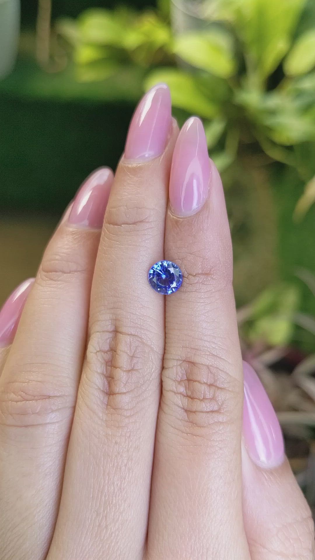 1.29 Ct. Blue Sapphire from Ceylon (Sri Lanka) Size Video