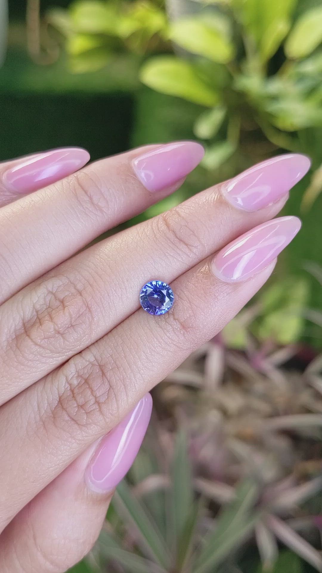 1.29 Ct. Blue Sapphire from Ceylon (Sri Lanka) Size Video