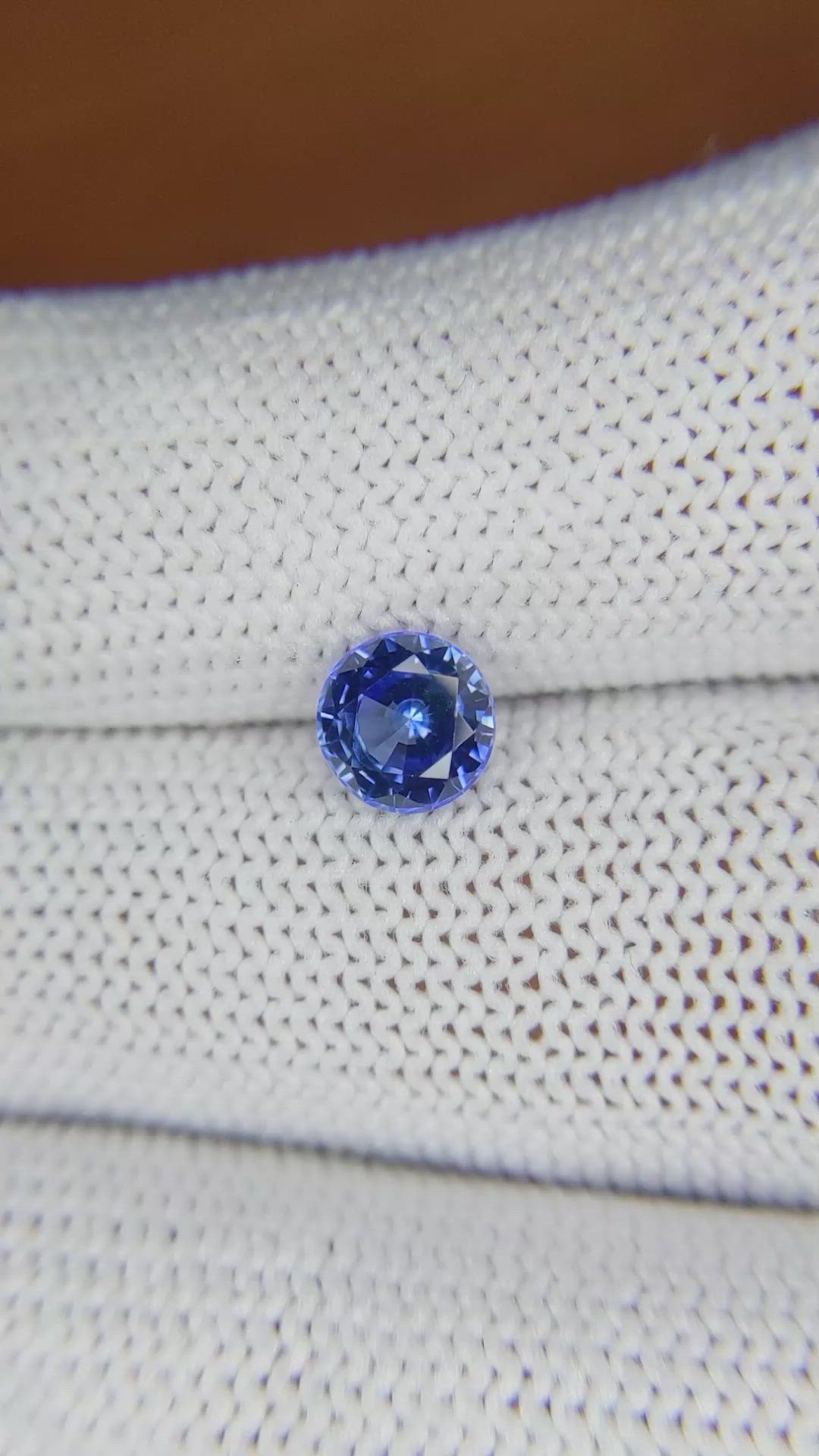 1.29 Ct. Blue Sapphire from Ceylon (Sri Lanka) Size Video