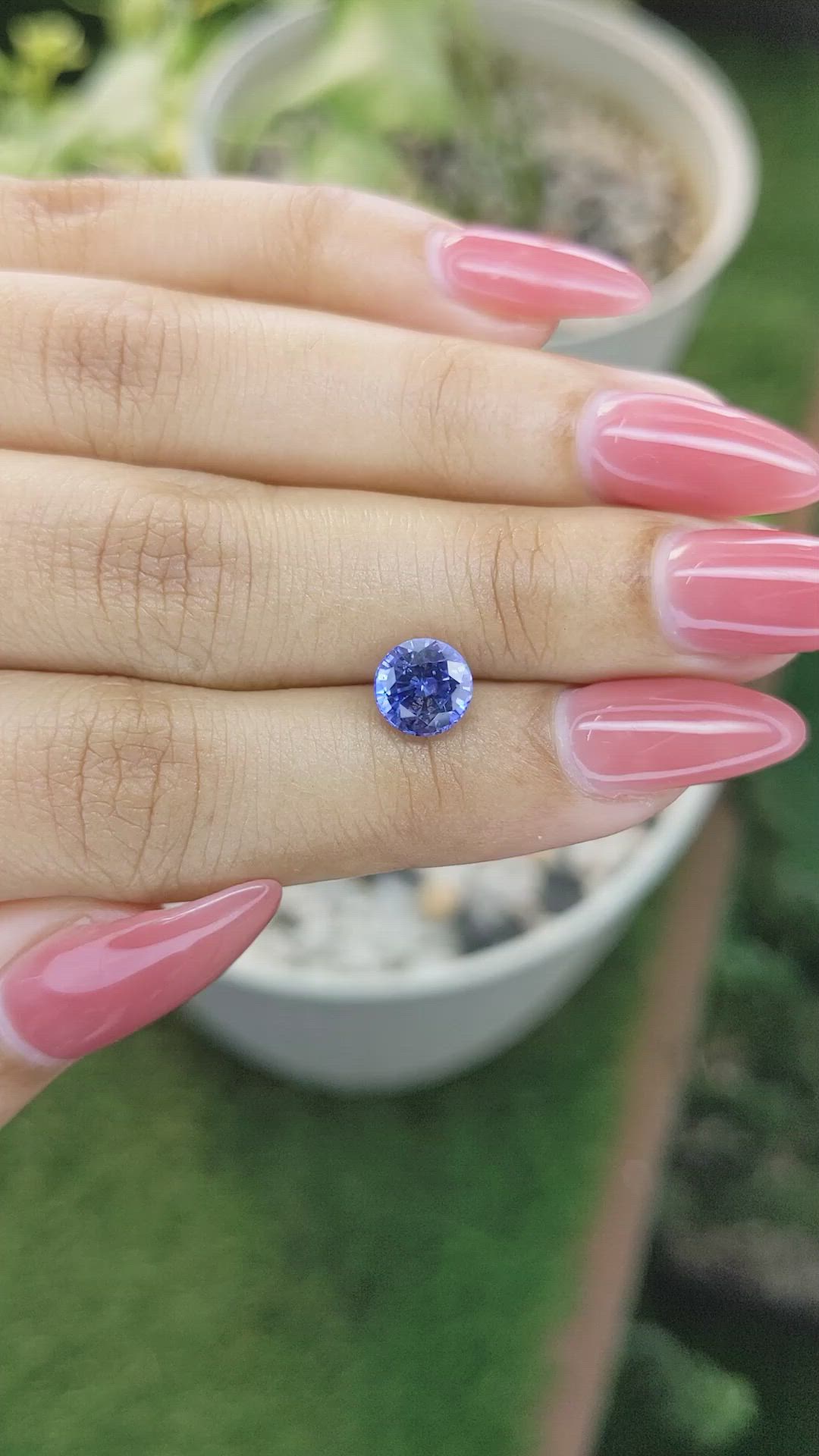 1.97 Ct. Blue Sapphire from Ceylon (Sri Lanka) Size Video