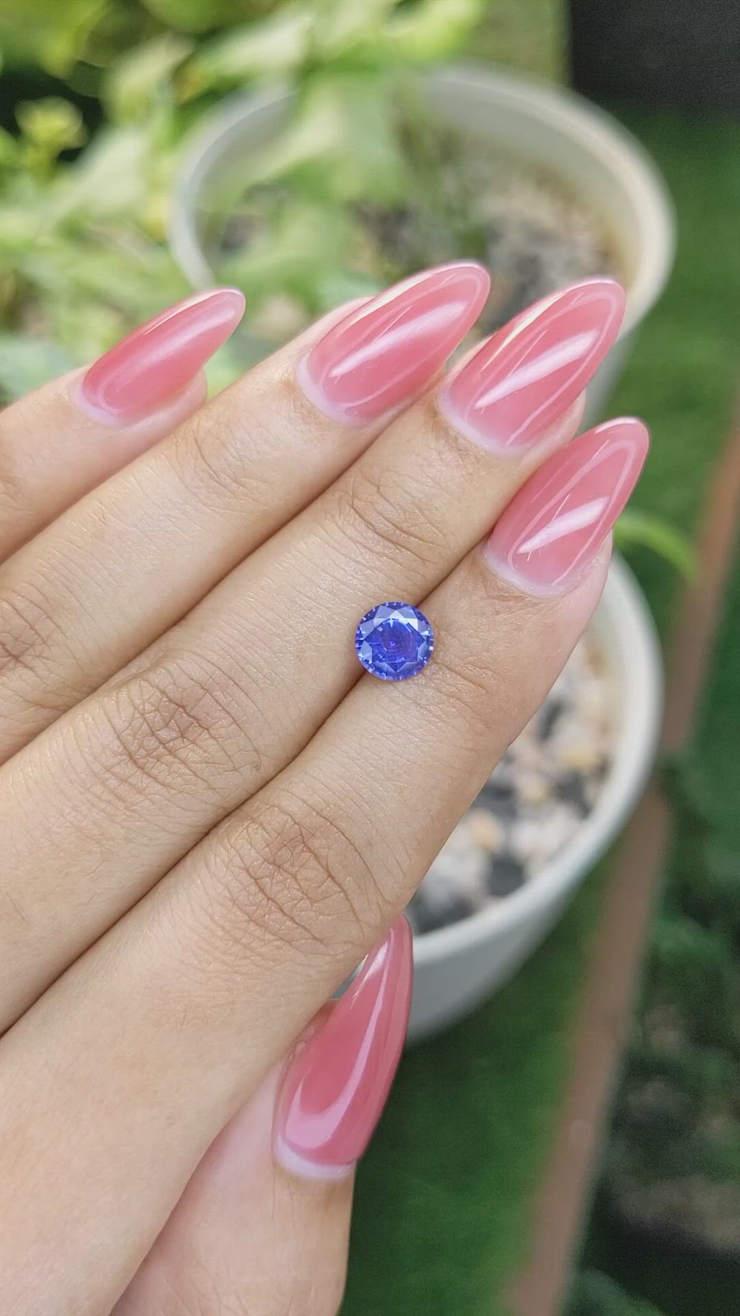 1.26 Ct. Blue Sapphire from Ceylon (Sri Lanka) Size Video