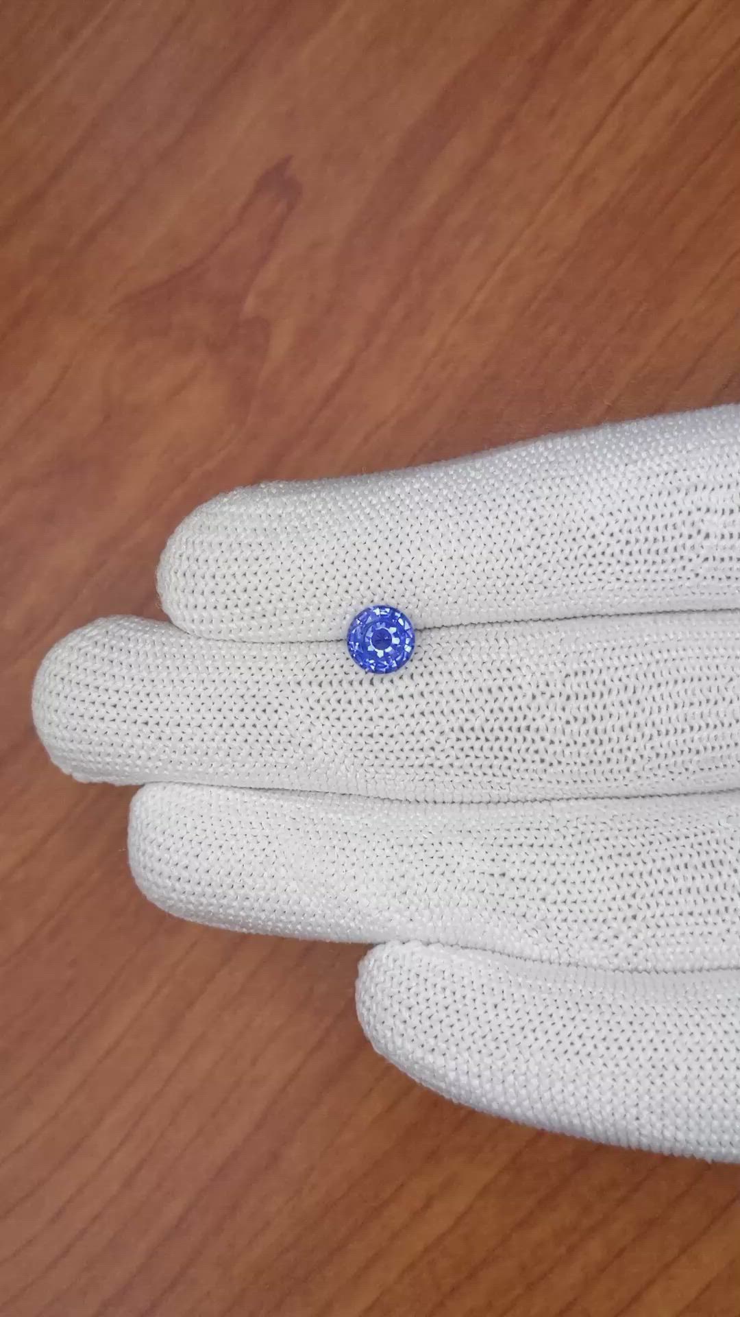 1.26 Ct. Blue Sapphire from Ceylon (Sri Lanka) Size Video