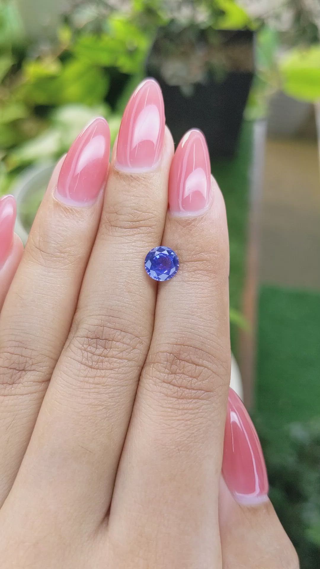 1.26 Ct. Blue Sapphire from Ceylon (Sri Lanka) Size Video