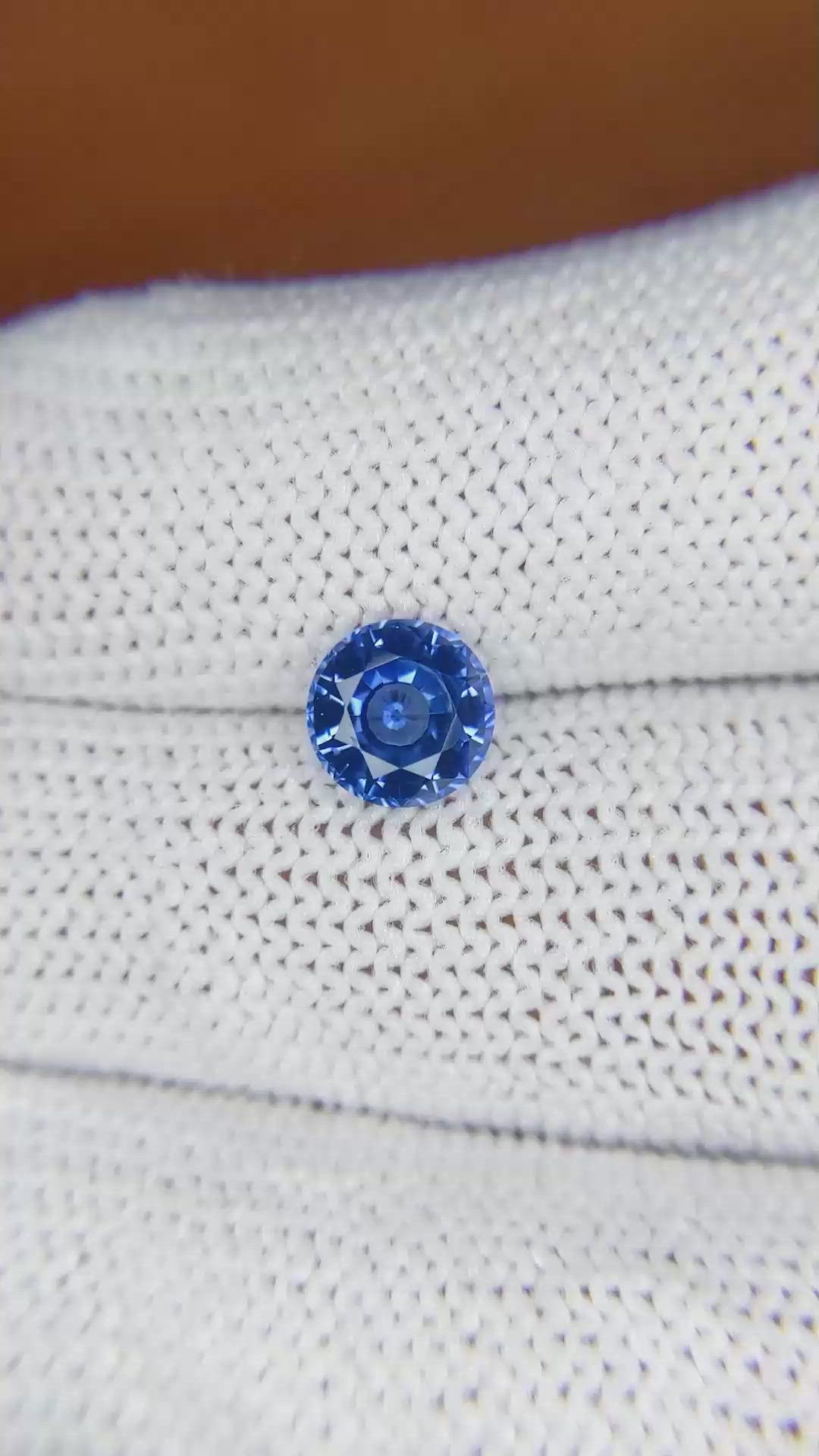 1.56 Ct. Blue Sapphire from Ceylon (Sri Lanka) Size Video