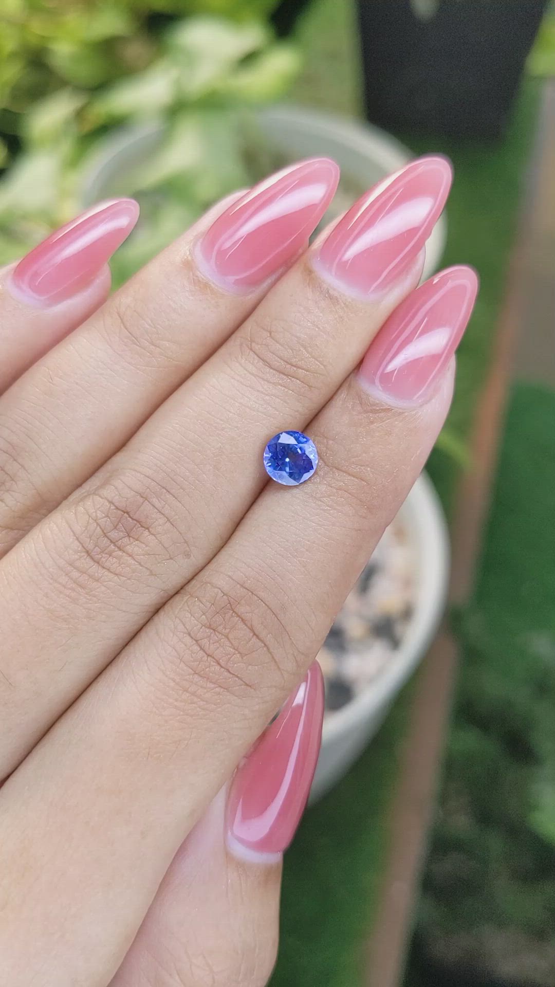 1.18 Ct. Blue Sapphire from Ceylon (Sri Lanka) Size Video