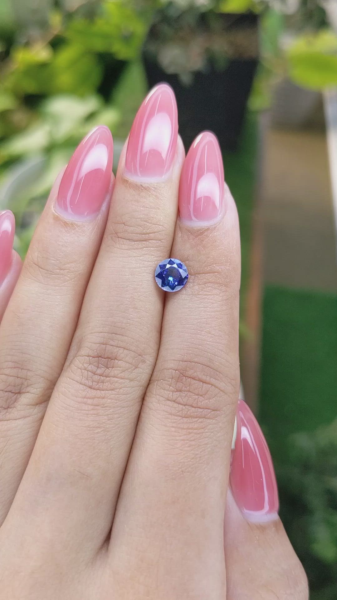 1.11 Ct. Blue Sapphire from Ceylon (Sri Lanka) Size Video