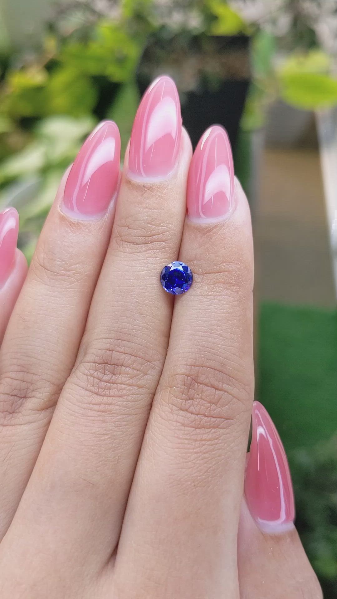 0.93 Ct. Blue Sapphire from Ceylon (Sri Lanka) Size Video