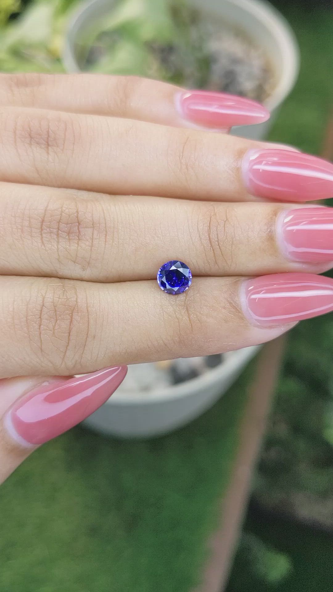 0.93 Ct. Blue Sapphire from Ceylon (Sri Lanka) Size Video