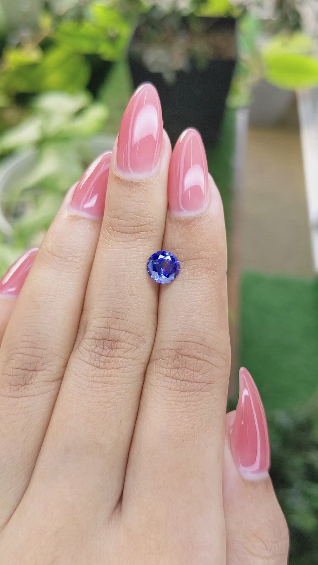 1.30 Ct. Blue Sapphire from Ceylon (Sri Lanka) Size Video