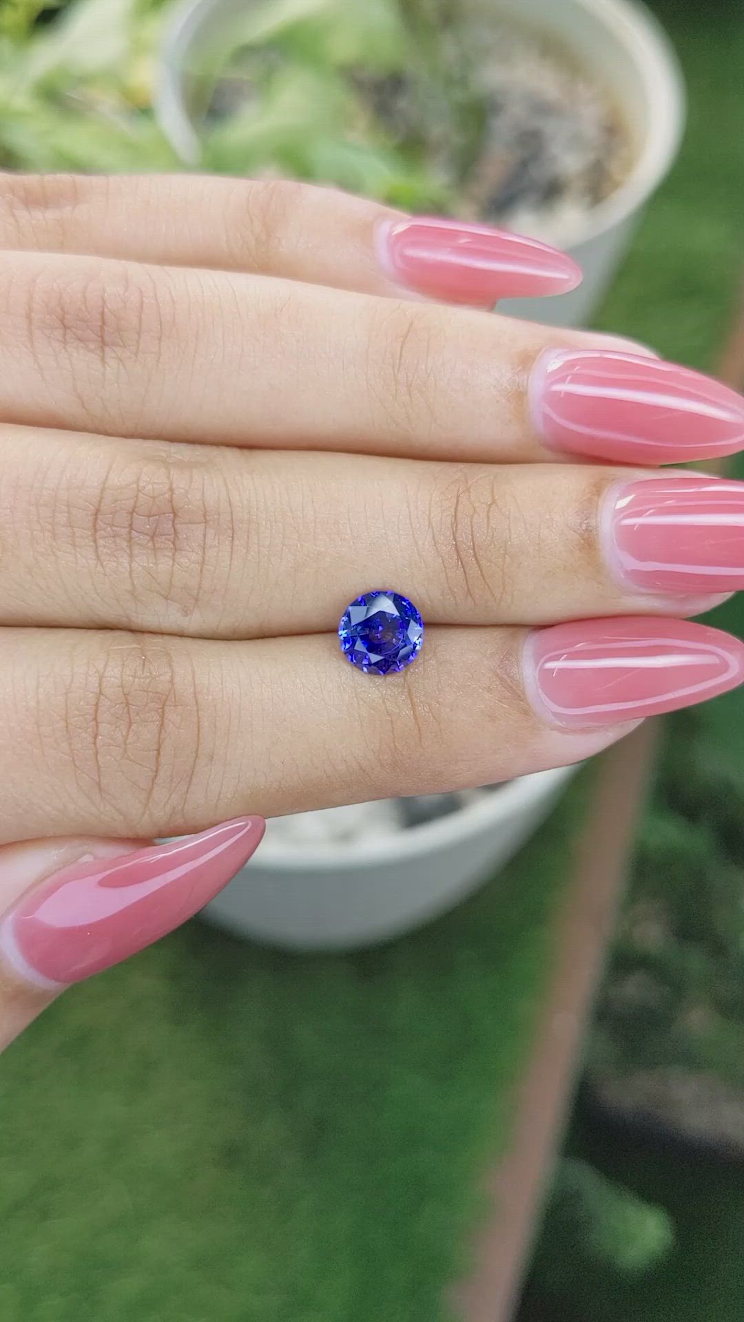 1.30 Ct. Blue Sapphire from Ceylon (Sri Lanka) Size Video
