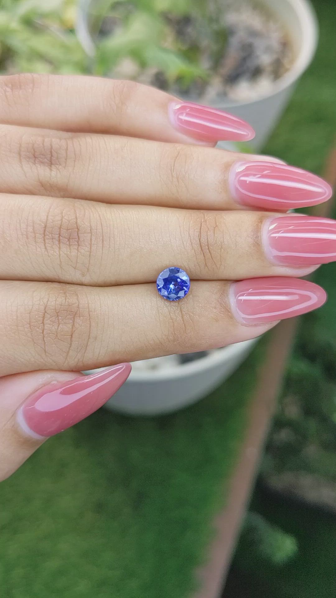 1.07 Ct. Blue Sapphire from Ceylon (Sri Lanka) Size Video