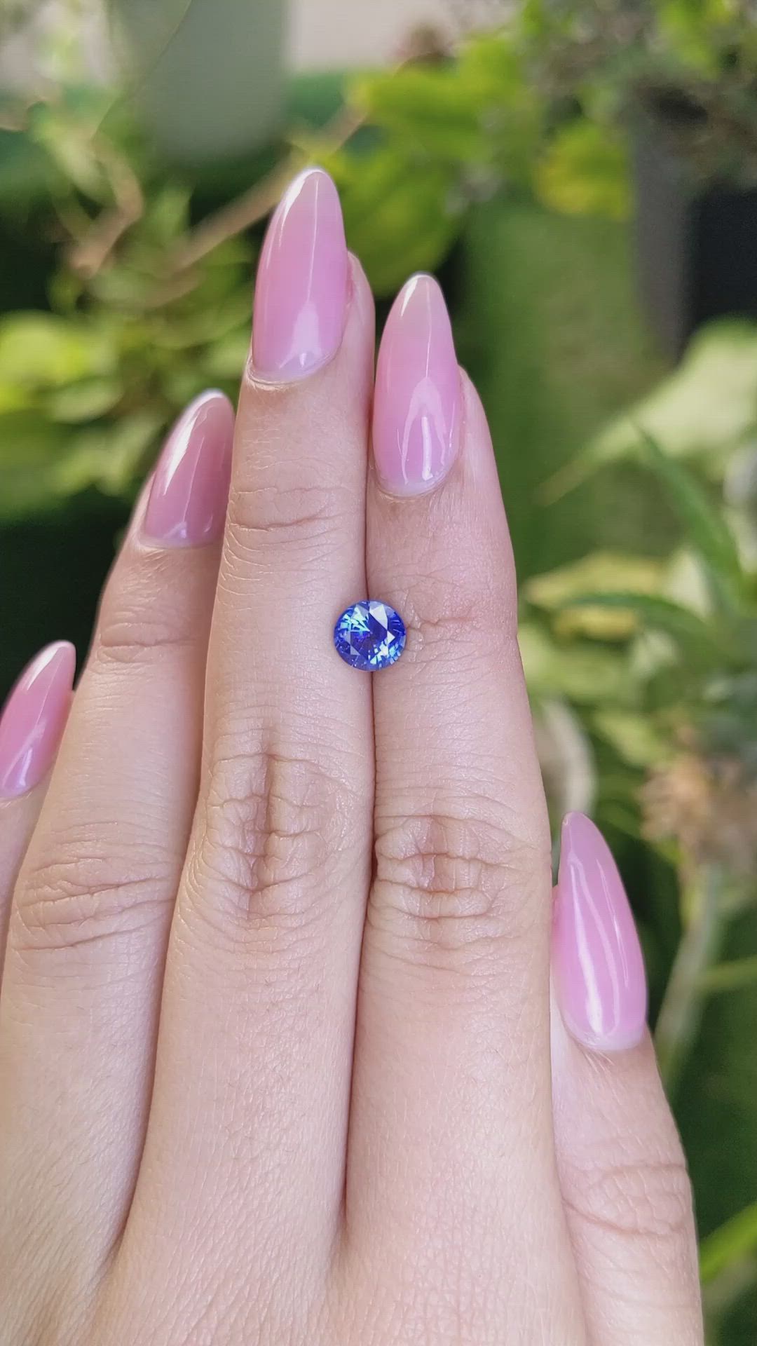 1.20 Ct. Blue Sapphire from Ceylon (Sri Lanka) Size Video