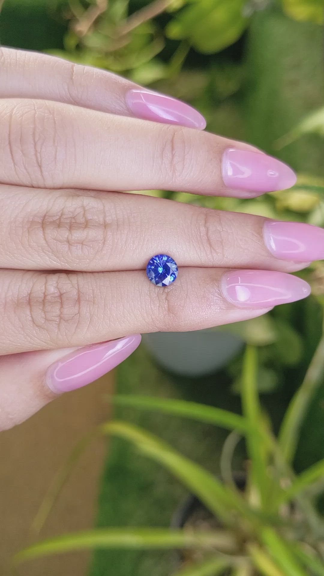 1.20 Ct. Blue Sapphire from Ceylon (Sri Lanka) Size Video