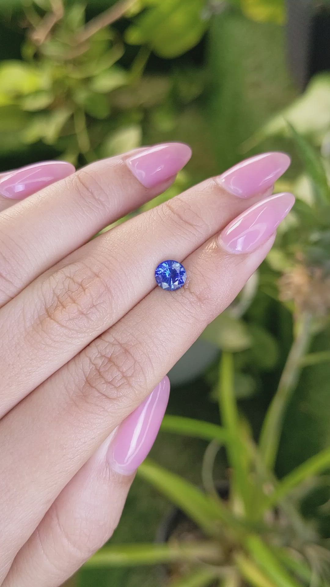 1.20 Ct. Blue Sapphire from Ceylon (Sri Lanka) Size Video