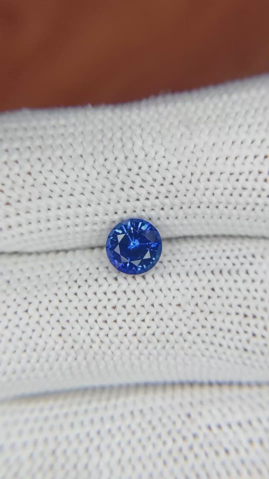 1.20 Ct. Blue Sapphire from Ceylon (Sri Lanka) Size Video