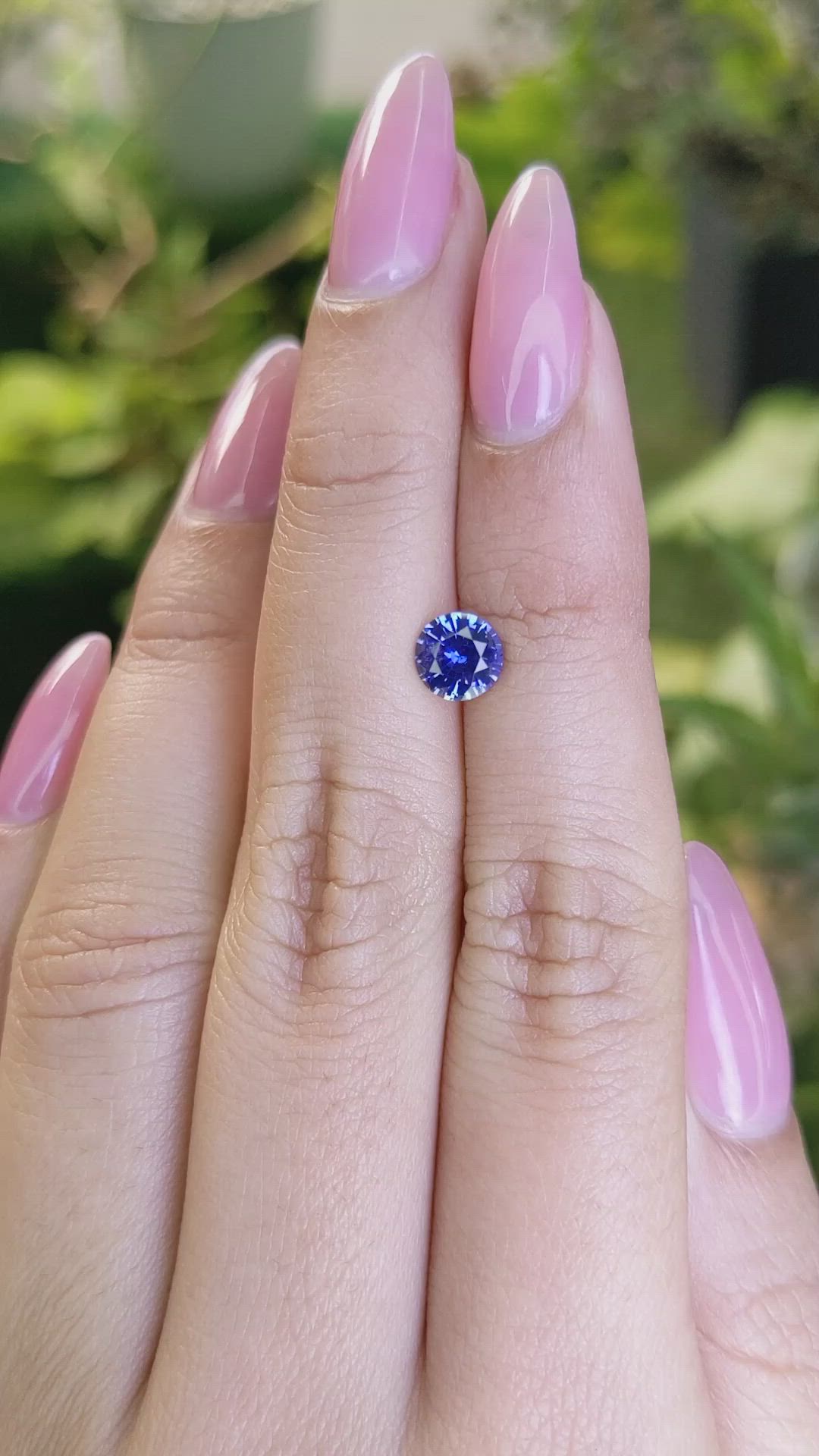 0.95 Ct. Blue Sapphire from Ceylon (Sri Lanka) Size Video