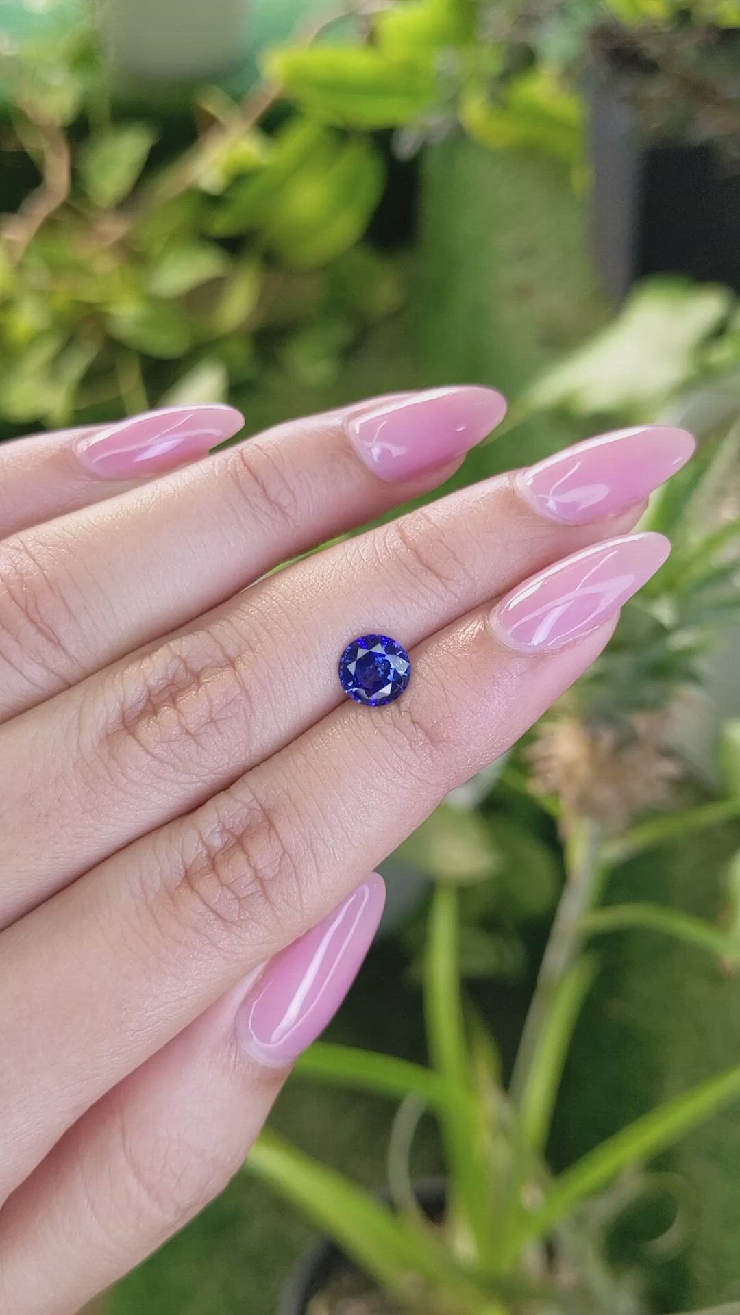 1.27 Ct. Blue Sapphire from Ceylon (Sri Lanka) Size Video