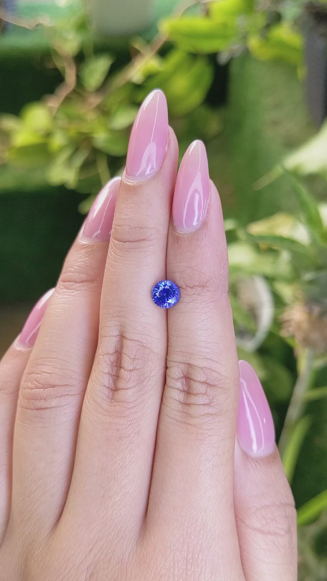 1.17 Ct. Blue Sapphire from Ceylon (Sri Lanka) Size Video