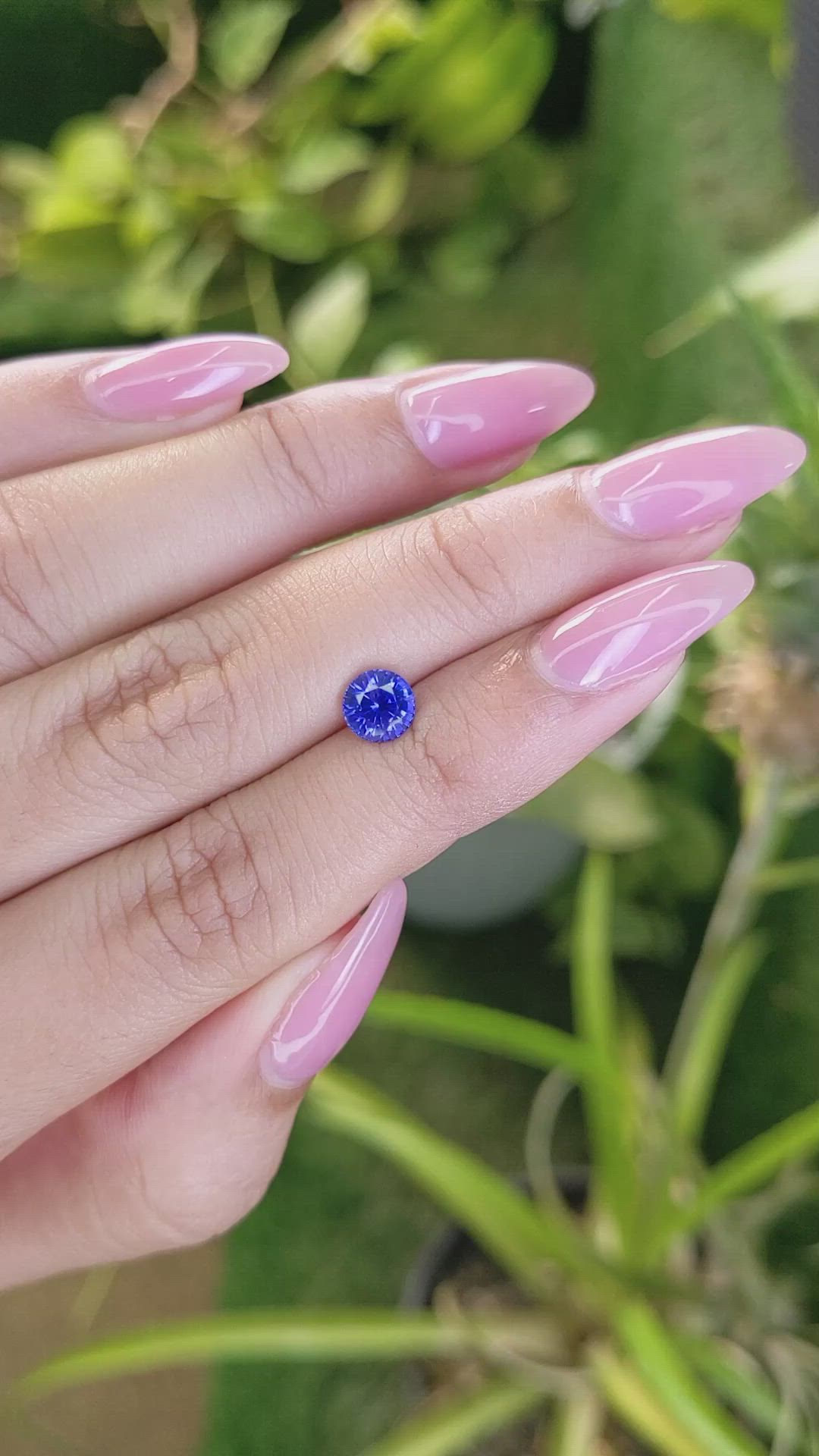 1.17 Ct. Blue Sapphire from Ceylon (Sri Lanka) Size Video