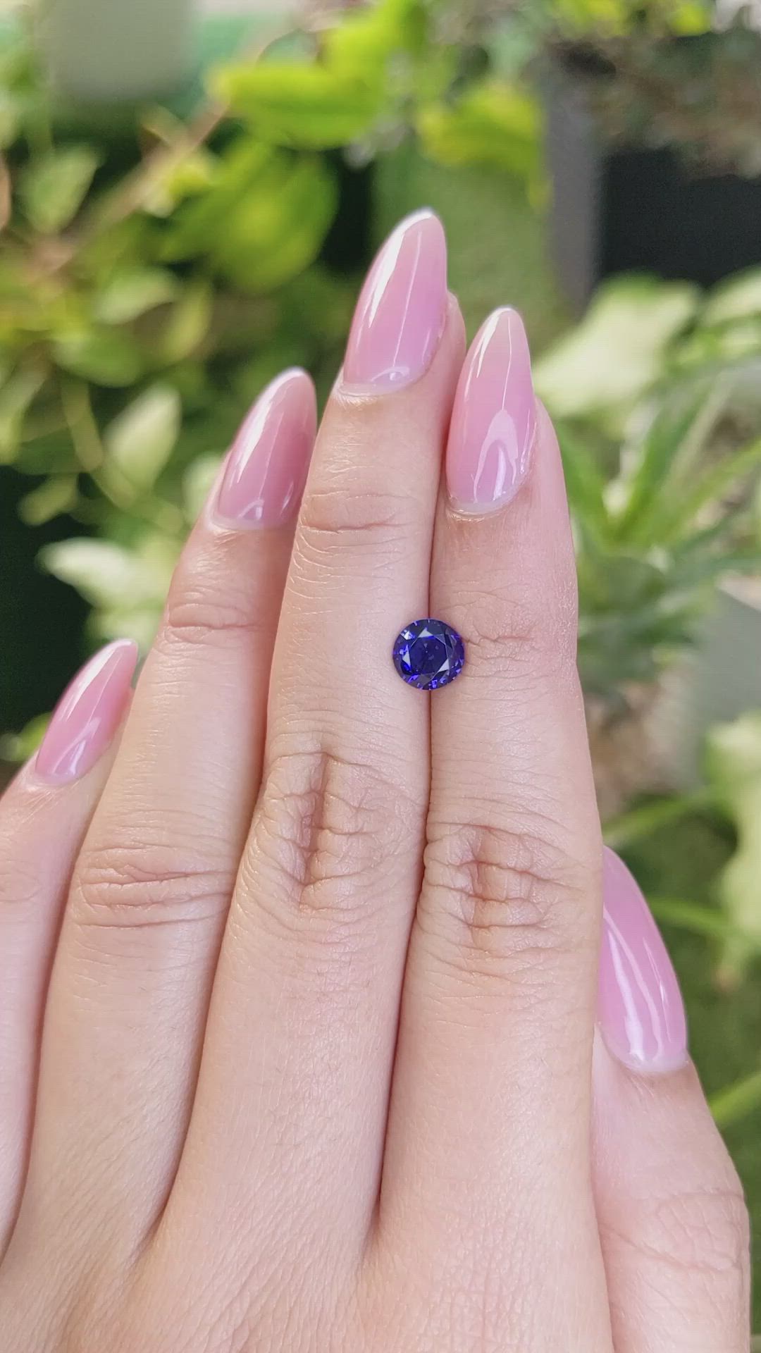 1.09 Ct. Blue Sapphire from Ceylon (Sri Lanka) Size Video