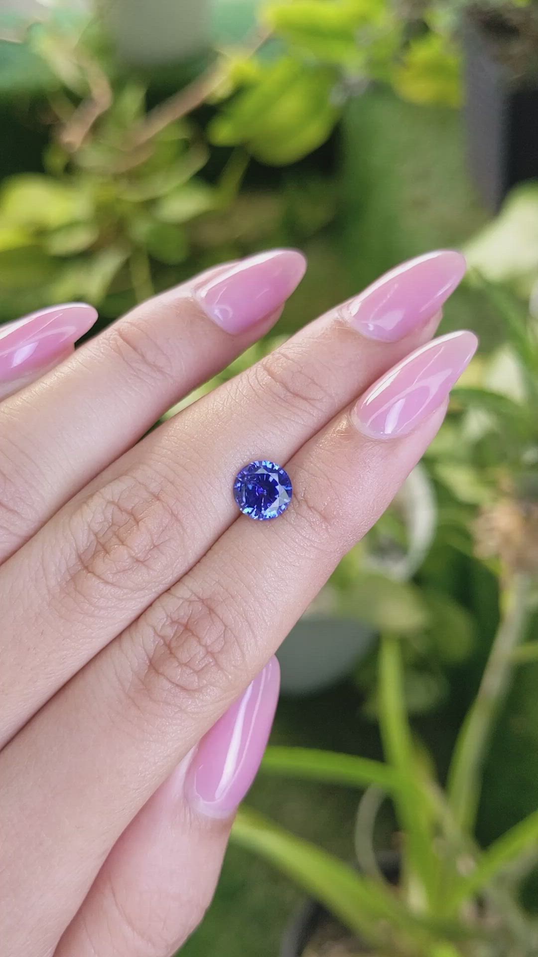 1.76 Ct. Blue Sapphire from Ceylon (Sri Lanka) Size Video