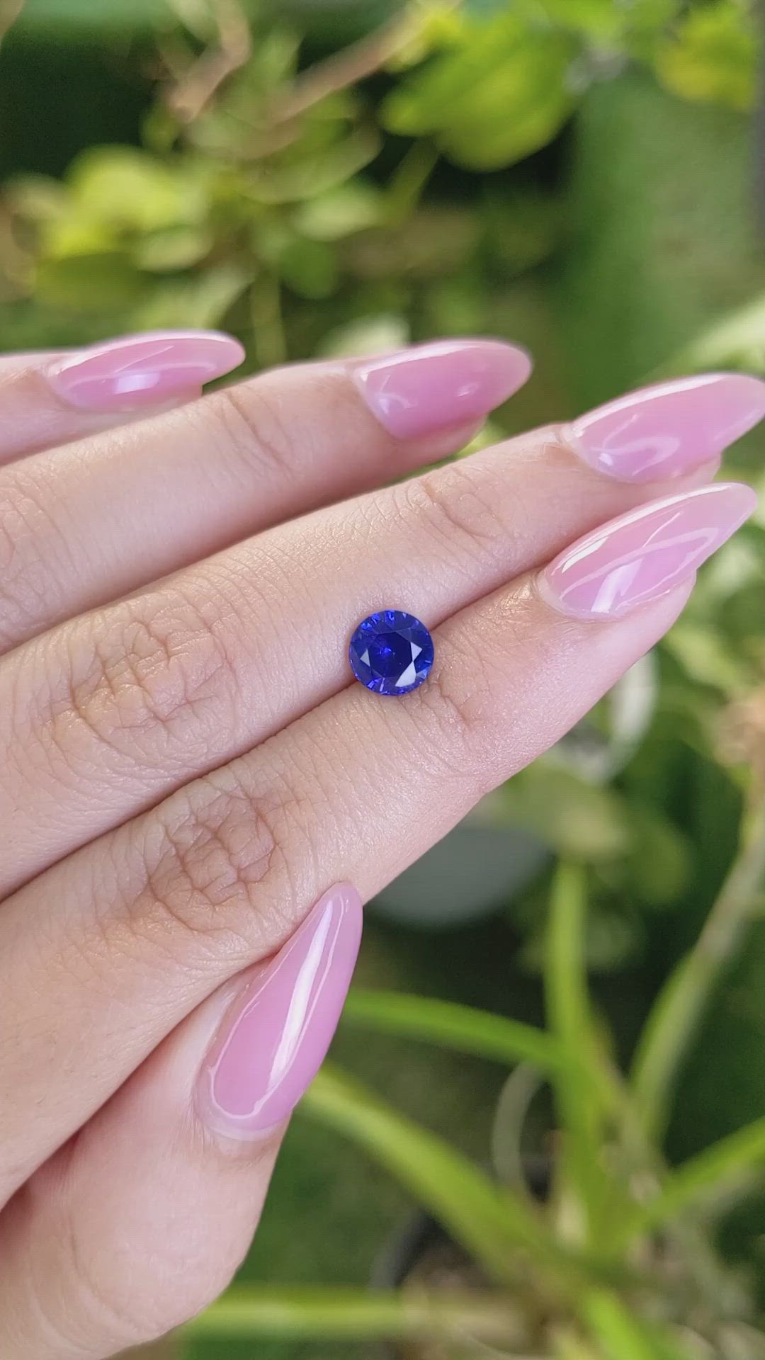 1.45 Ct. Blue Sapphire from Ceylon (Sri Lanka) Size Video