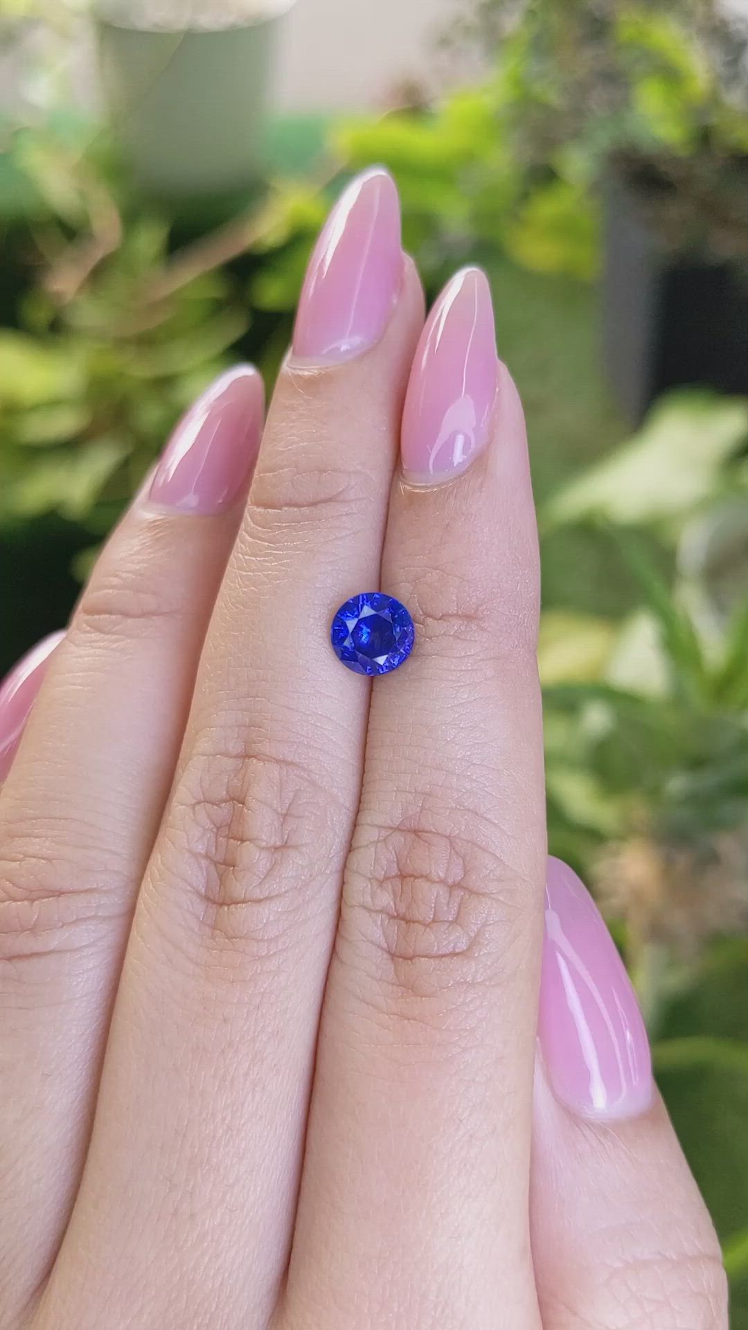 1.45 Ct. Blue Sapphire from Ceylon (Sri Lanka) Size Video