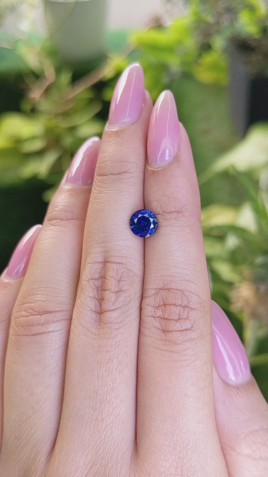 1.40 Ct. Blue Sapphire from Ceylon (Sri Lanka) Size Video