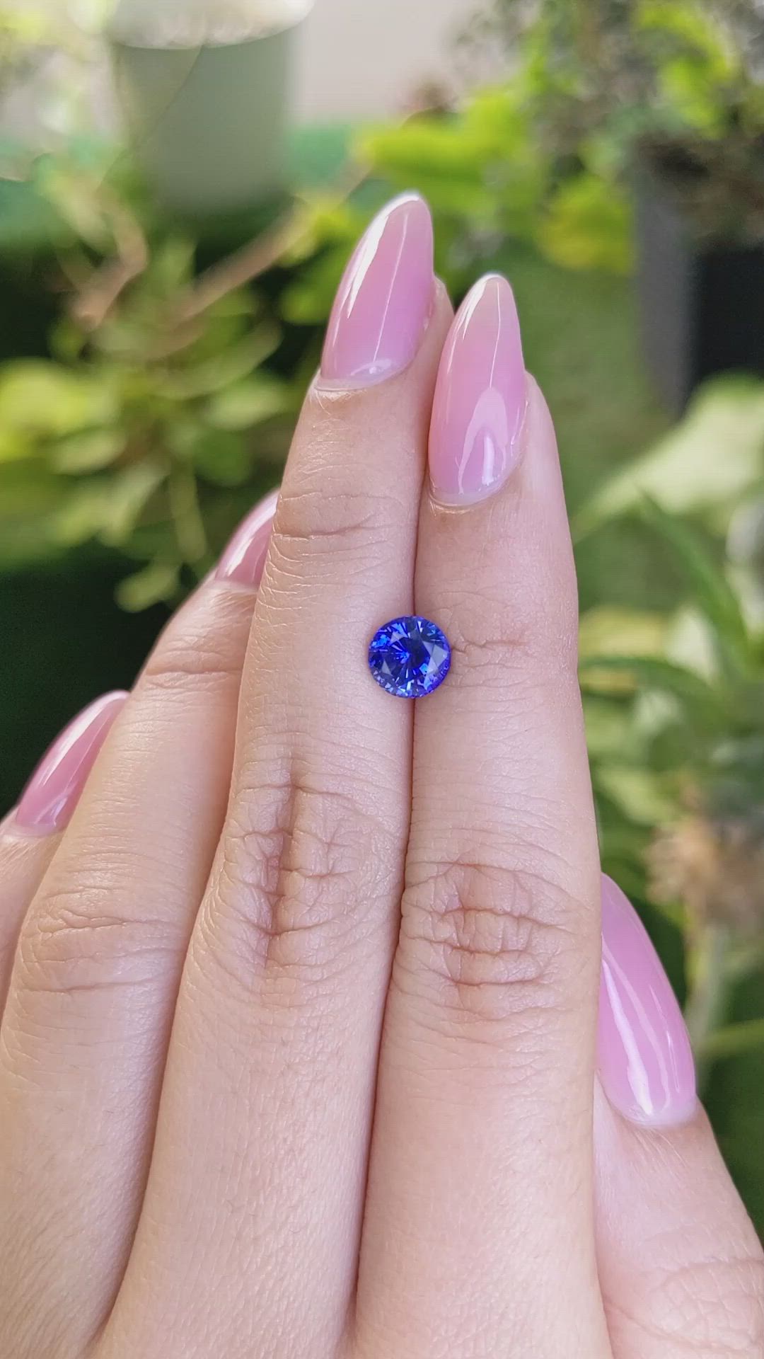 1.41 Ct. Blue Sapphire from Ceylon (Sri Lanka) Size Video