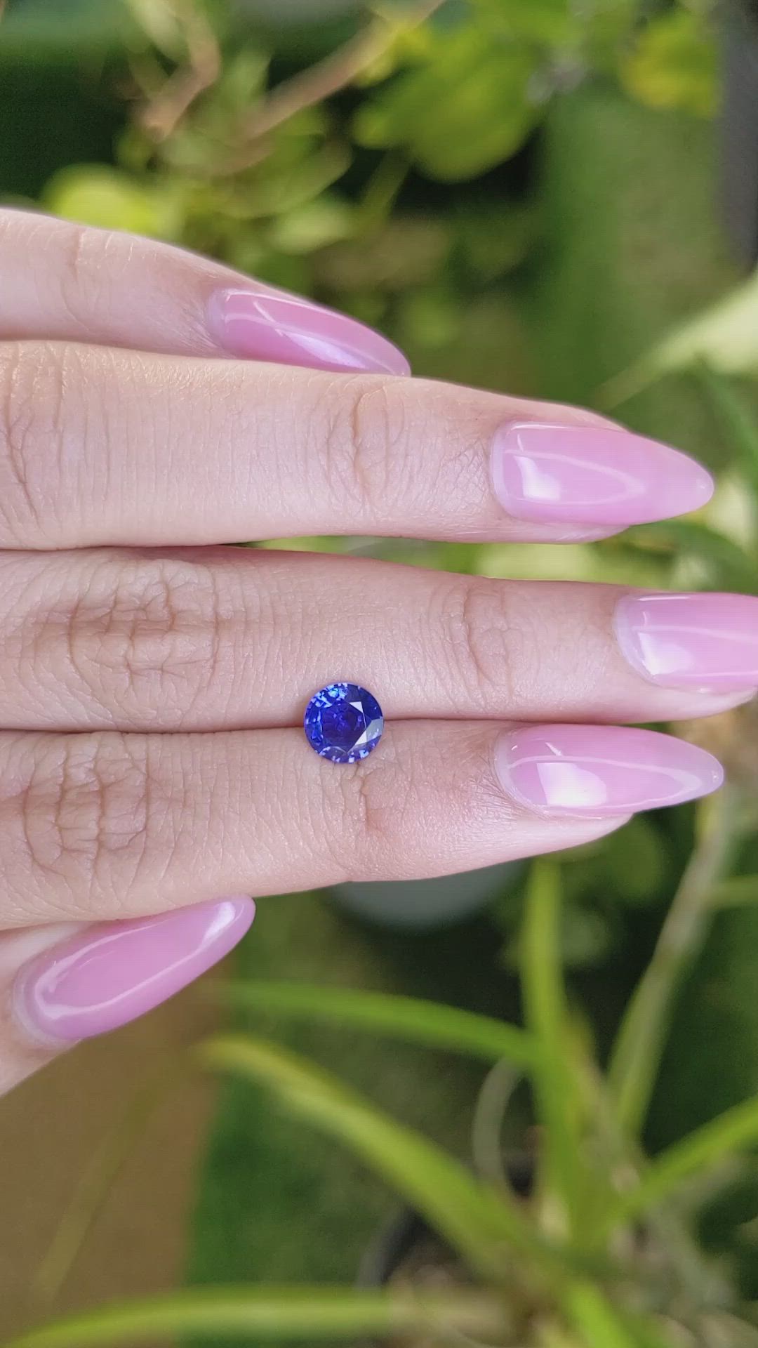 1.14 Ct. Blue Sapphire from Ceylon (Sri Lanka) Size Video