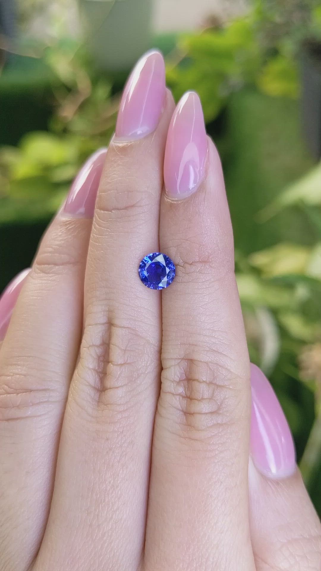 1.14 Ct. Blue Sapphire from Ceylon (Sri Lanka) Size Video