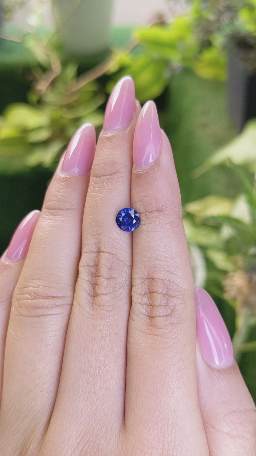 1.16 Ct. Blue Sapphire from Ceylon (Sri Lanka) Size Video