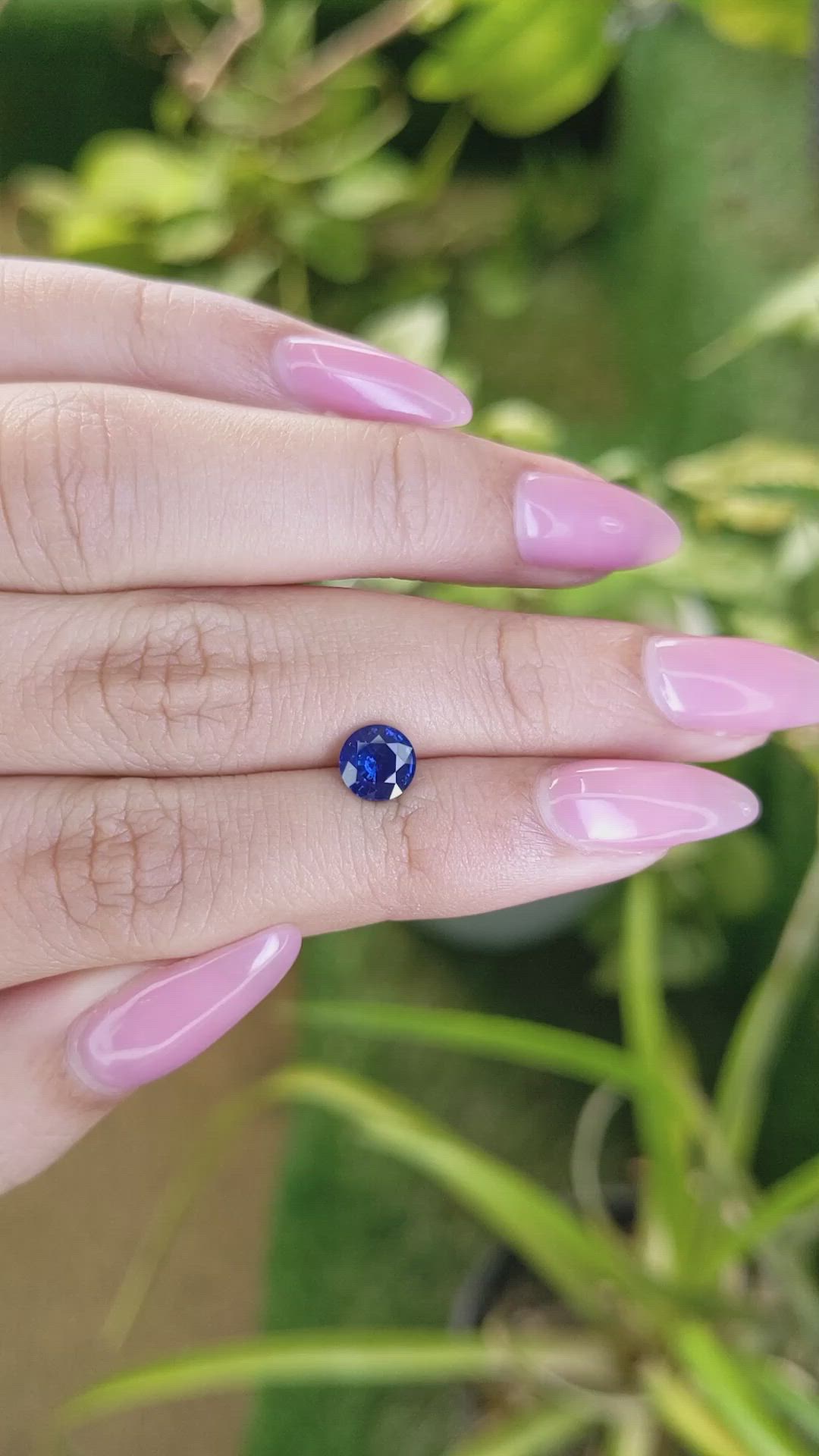 1.16 Ct. Blue Sapphire from Ceylon (Sri Lanka) Size Video