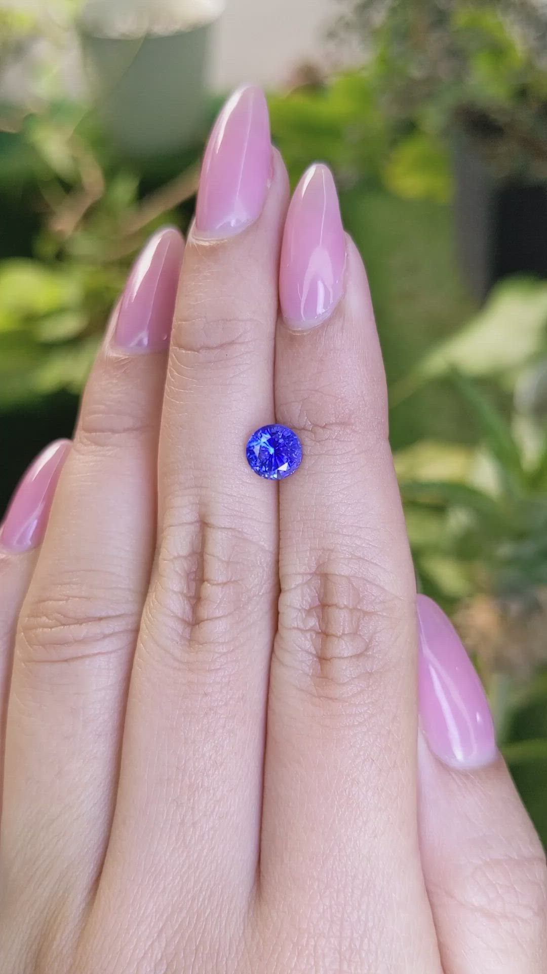 1.45 Ct. Blue Sapphire from Ceylon (Sri Lanka) Size Video