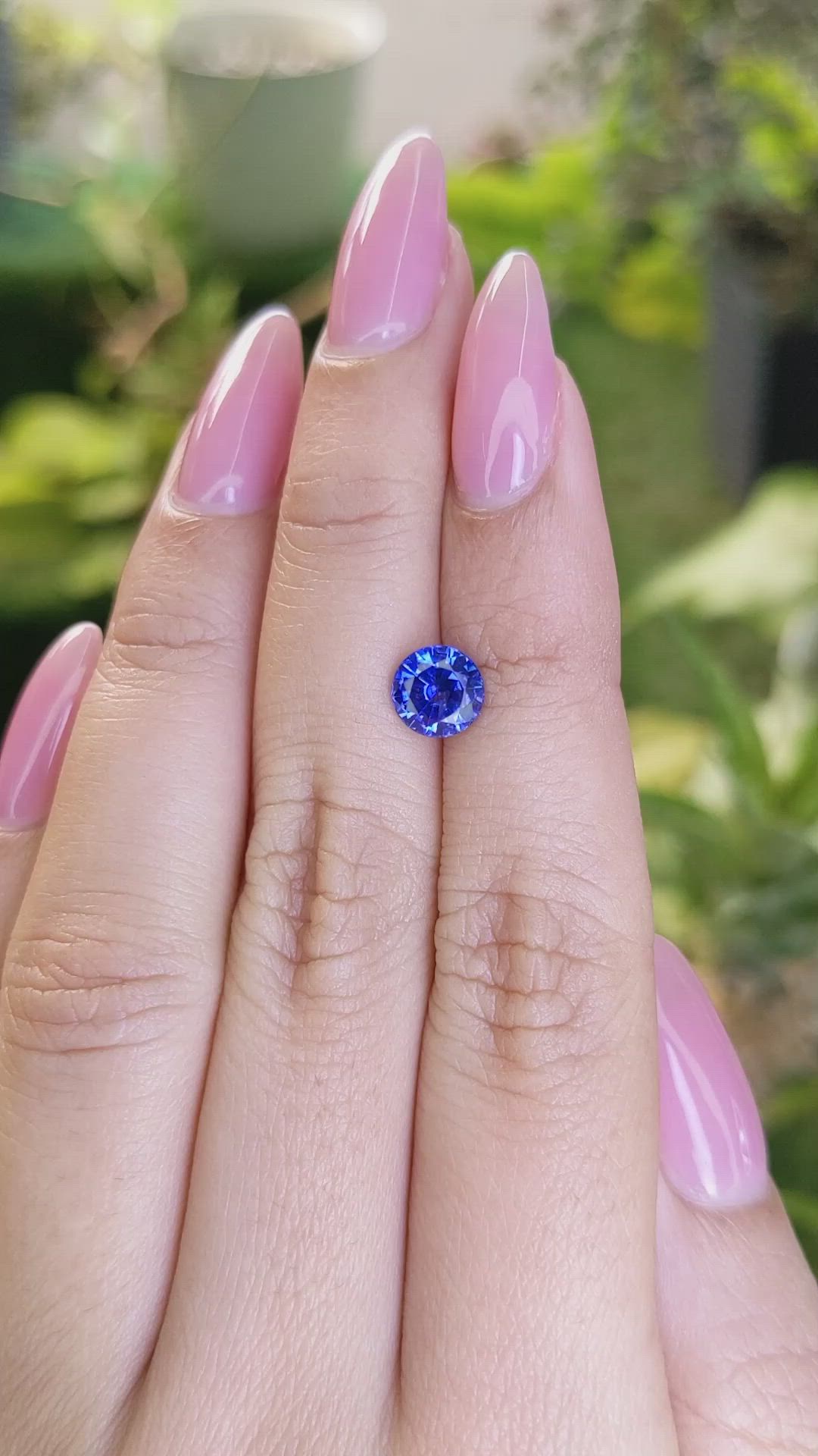 1.51 Ct. Blue Sapphire from Ceylon (Sri Lanka) Size Video