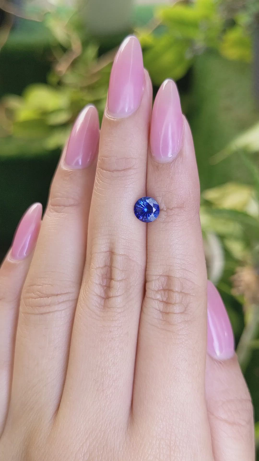 1.30 Ct. Blue Sapphire from Ceylon (Sri Lanka) Size Video