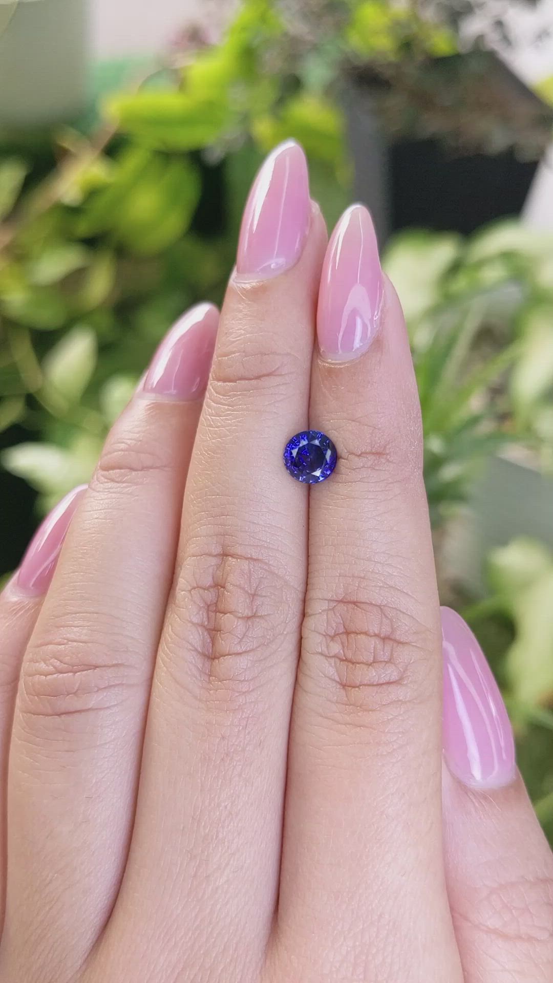 1.06 Ct. Blue Sapphire from Ceylon (Sri Lanka) Size Video