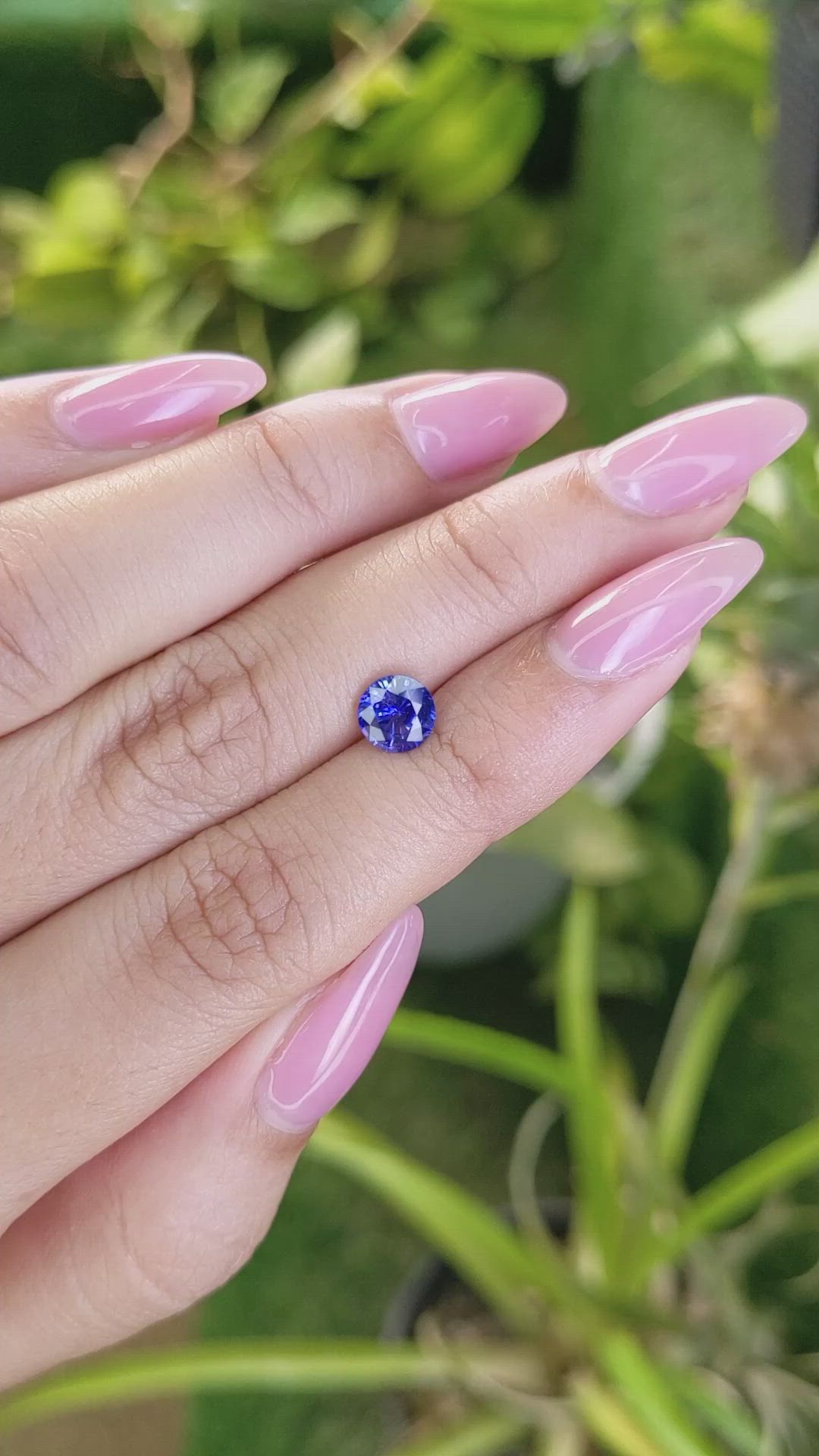 1.17 Ct. Blue Sapphire from Ceylon (Sri Lanka) Size Video