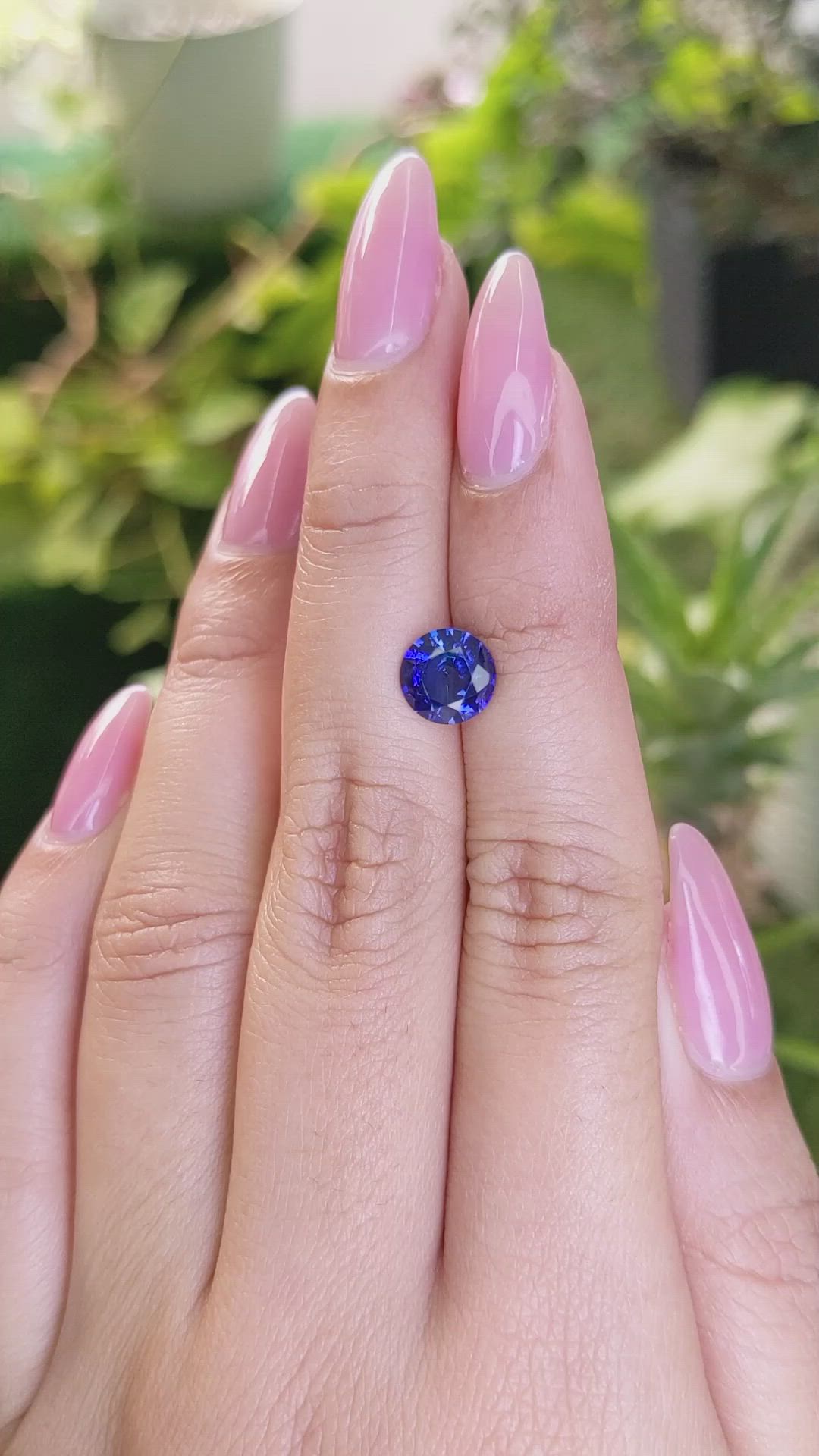 1.77 Ct. Blue Sapphire from Ceylon (Sri Lanka) Size Video