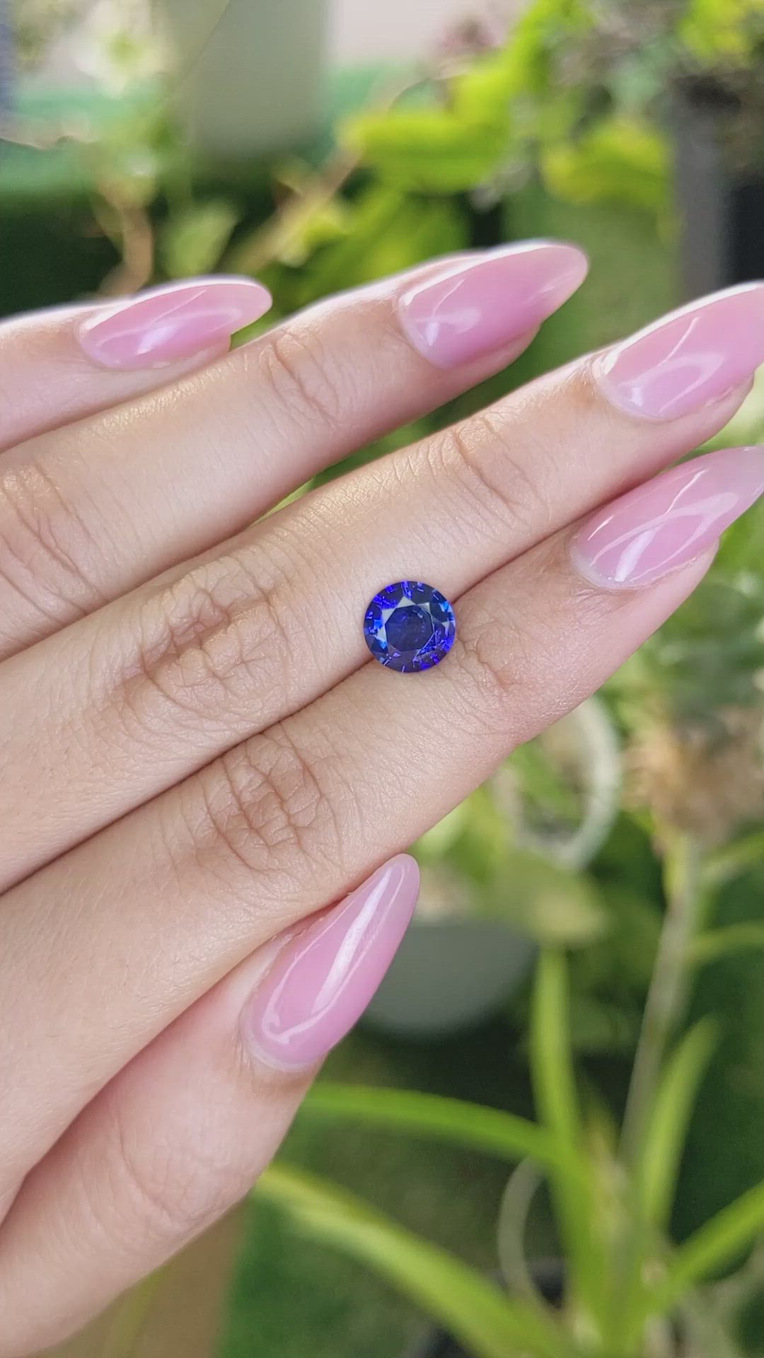 1.77 Ct. Blue Sapphire from Ceylon (Sri Lanka) Size Video
